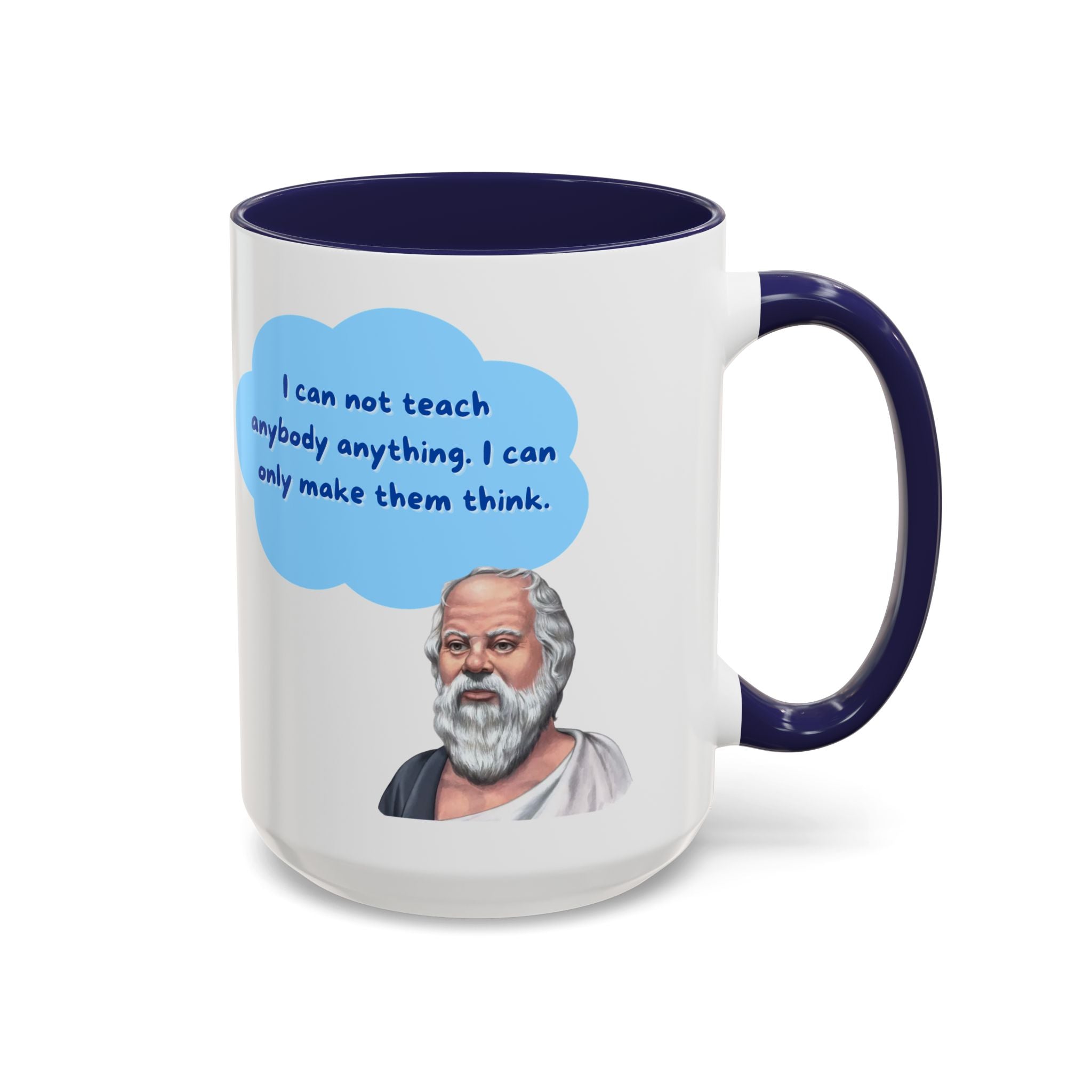 Philosopher Coffee Mug with Motivational Quote, Inspirational Gift for Teachers, Educational Mug, Unique Coffee Cup, Perfect for Birthdays