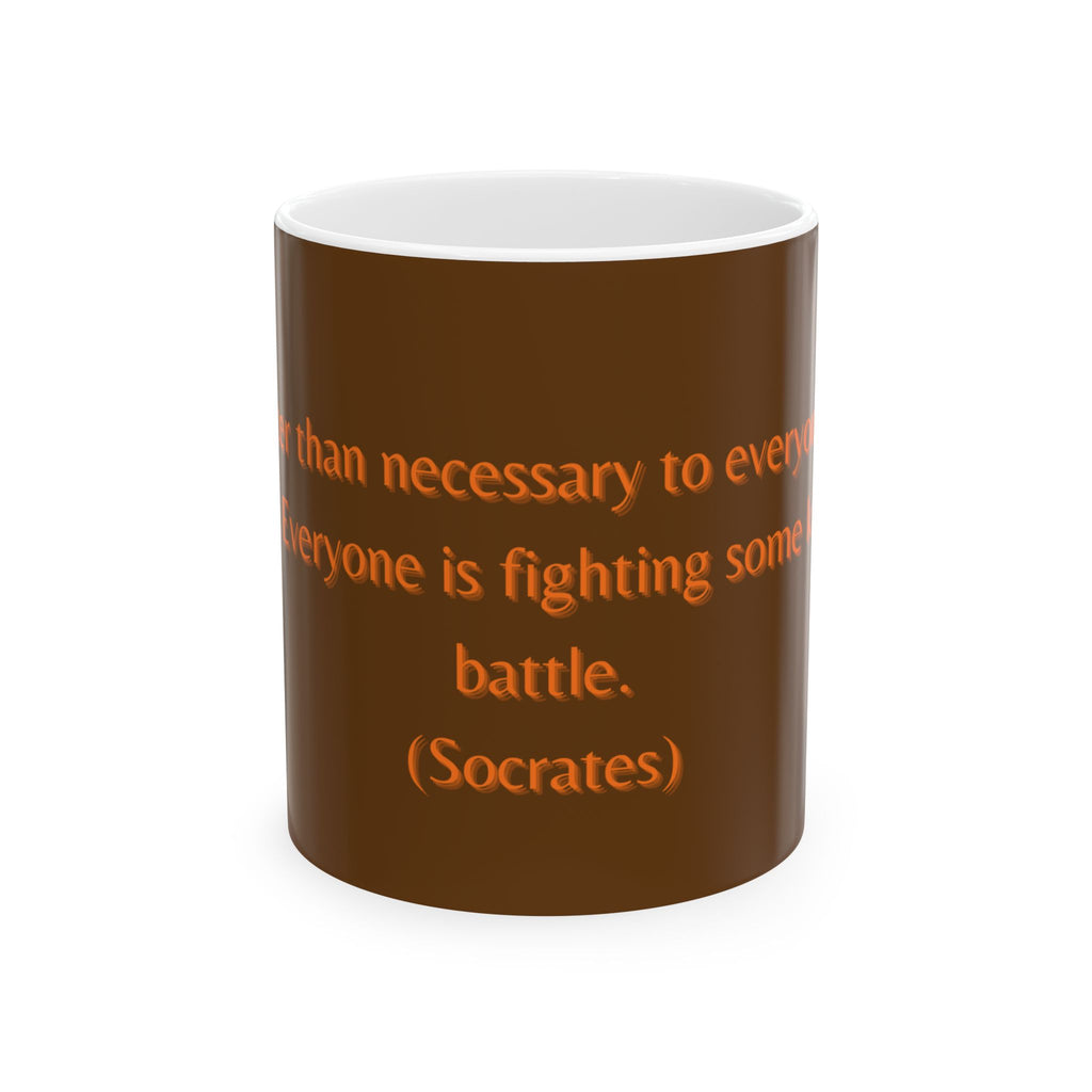 Inspirational Quote Mug - Socrates Wisdom | Coffee Mug, Gift for Friends, Motivational Mug, Office Decor, Philosophy Lover