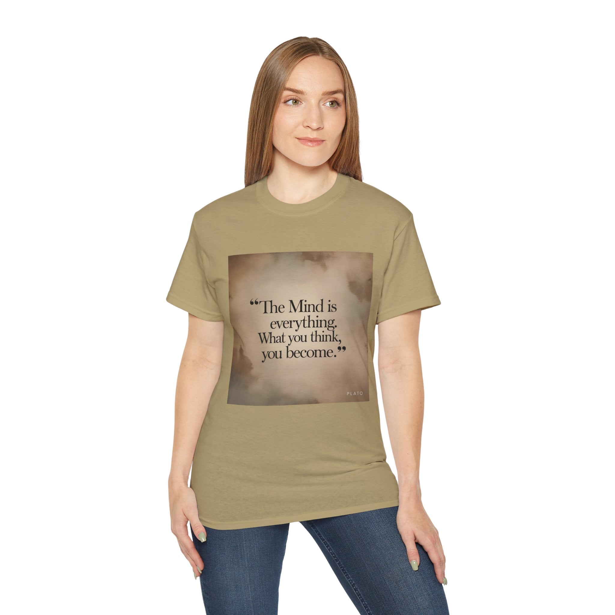 The mind is everything. What you think, you become. || Mindfulness Tee, Motivational Apparel, Self-Improvement Gift, Casual Wear for Men and Women