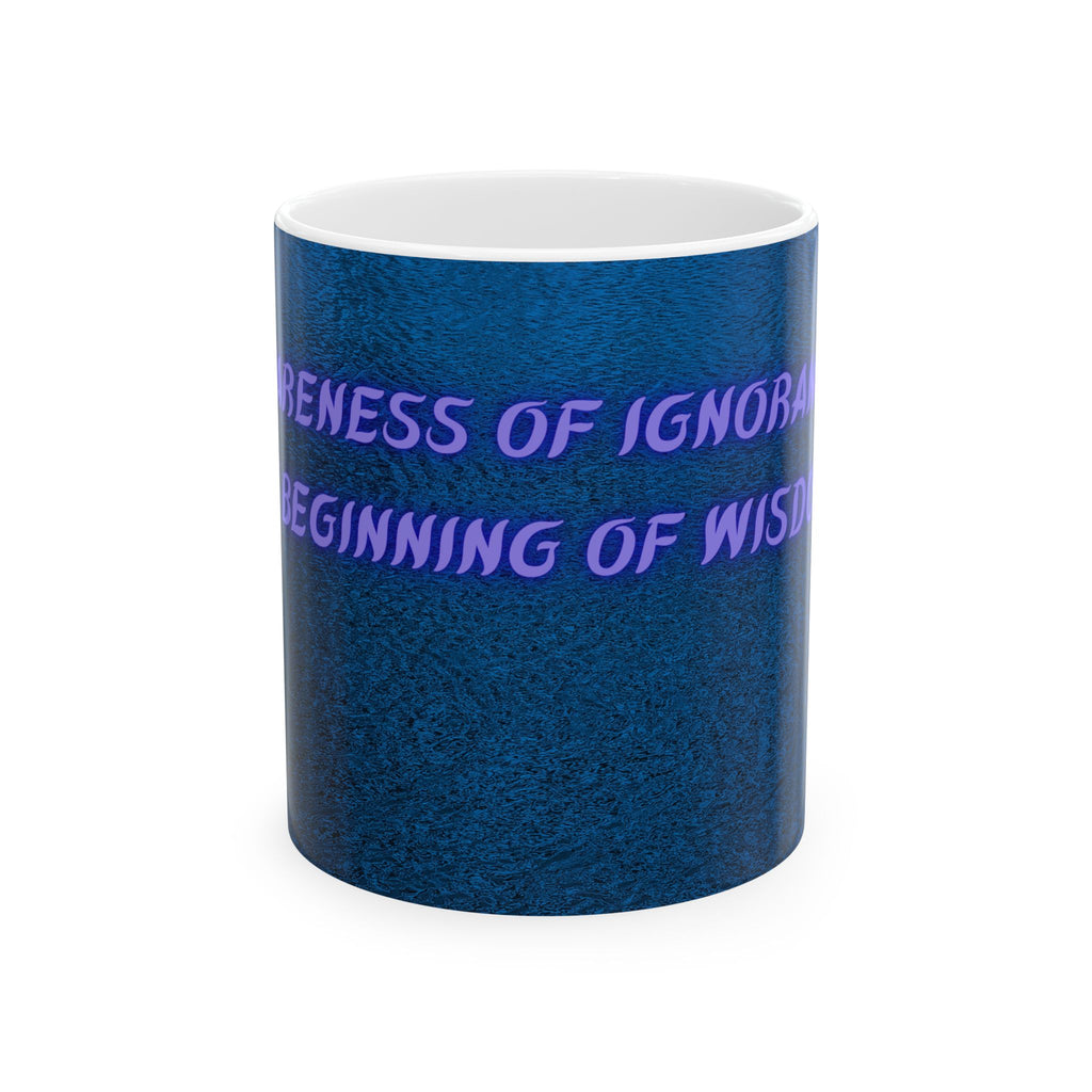 Ignorance to Wisdom Mug - Inspirational Gift, Coffee Cup, Motivational Drinkware, Study Mug, Thoughtful Present