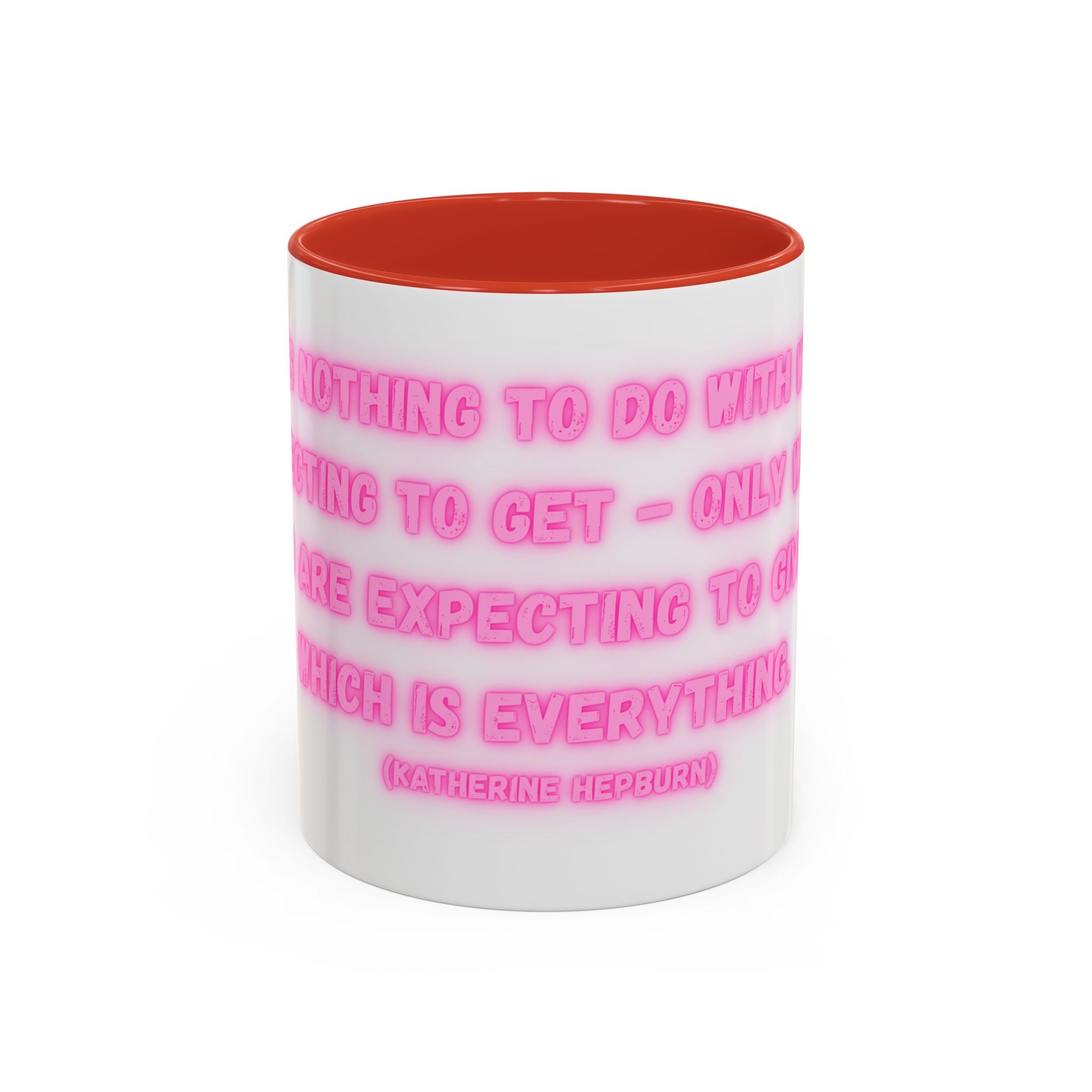 Katherine Hepburn Inspirational Coffee Mug, Motivational Gift for Artists, Home Office Decor, Fun Quote Mug, Unique Birthday Present