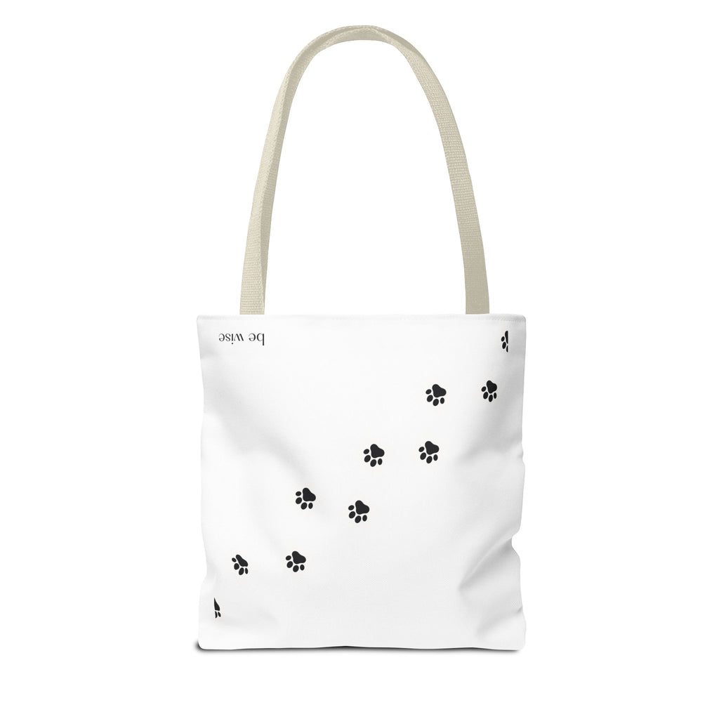 Paw Print Tote Bag - Stylish Pet Lover Accessory, Eco-Friendly Shopping Bag, Dog Lover Gift, Animal Prints, Cute Carryall