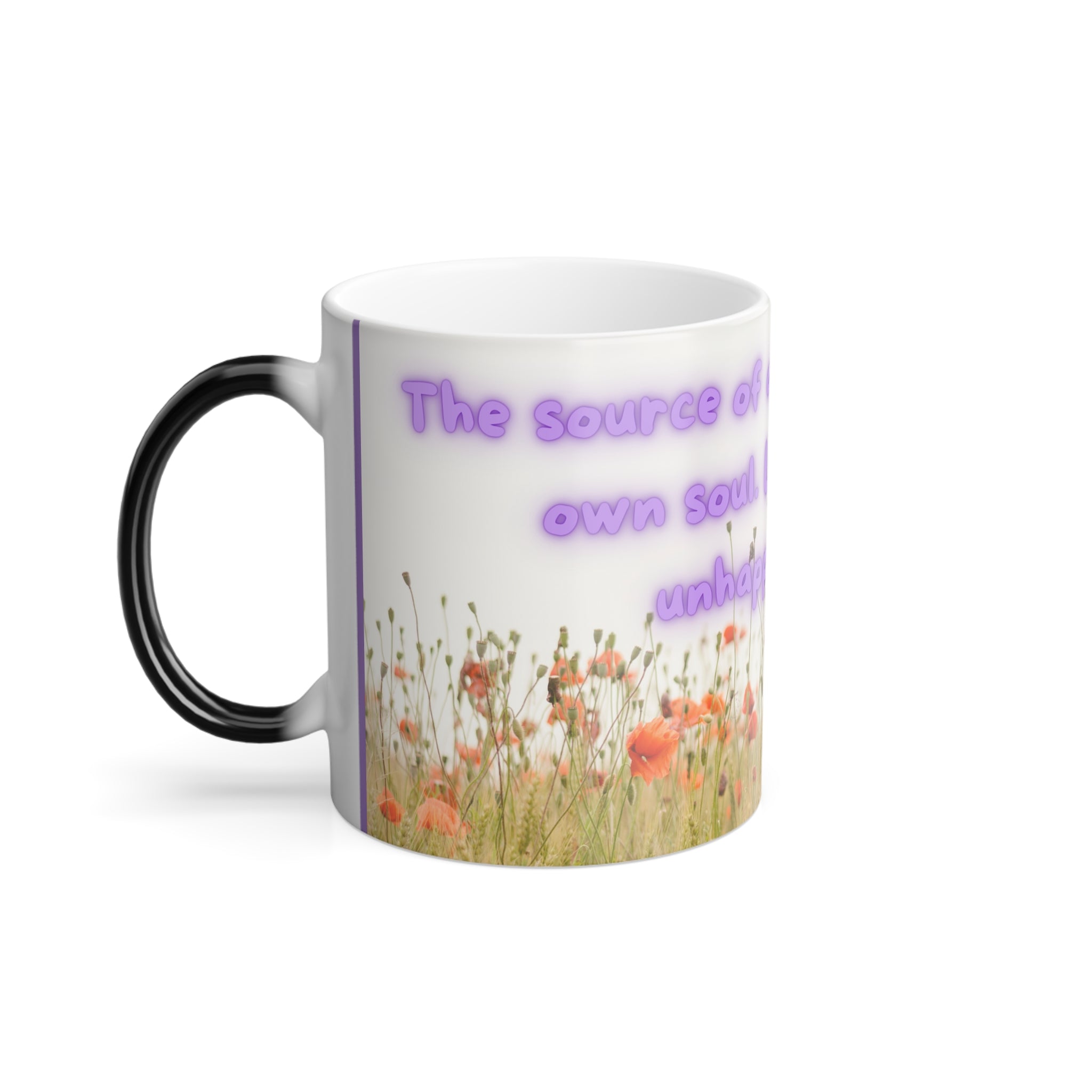 Color Morphing Mug for Soulful Reflections | Inspirational Gift, Unique Coffee Cup, Color-Changing Mug, Motivational Drinkware, Floral [...]
