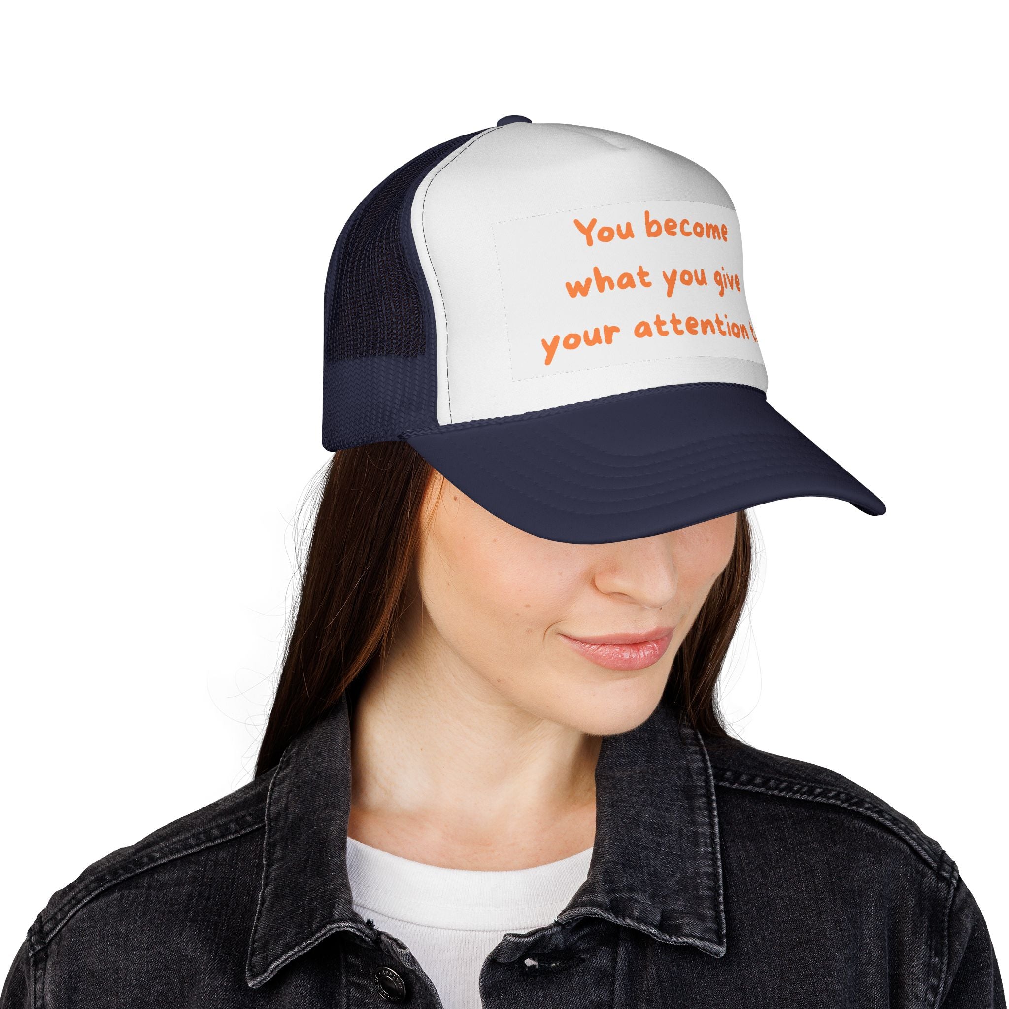Inspirational Trucker Cap - Motivational Hat for Daily Wear, Gift for Friends, Positive Vibes, Outdoor Style, Summer Accessory