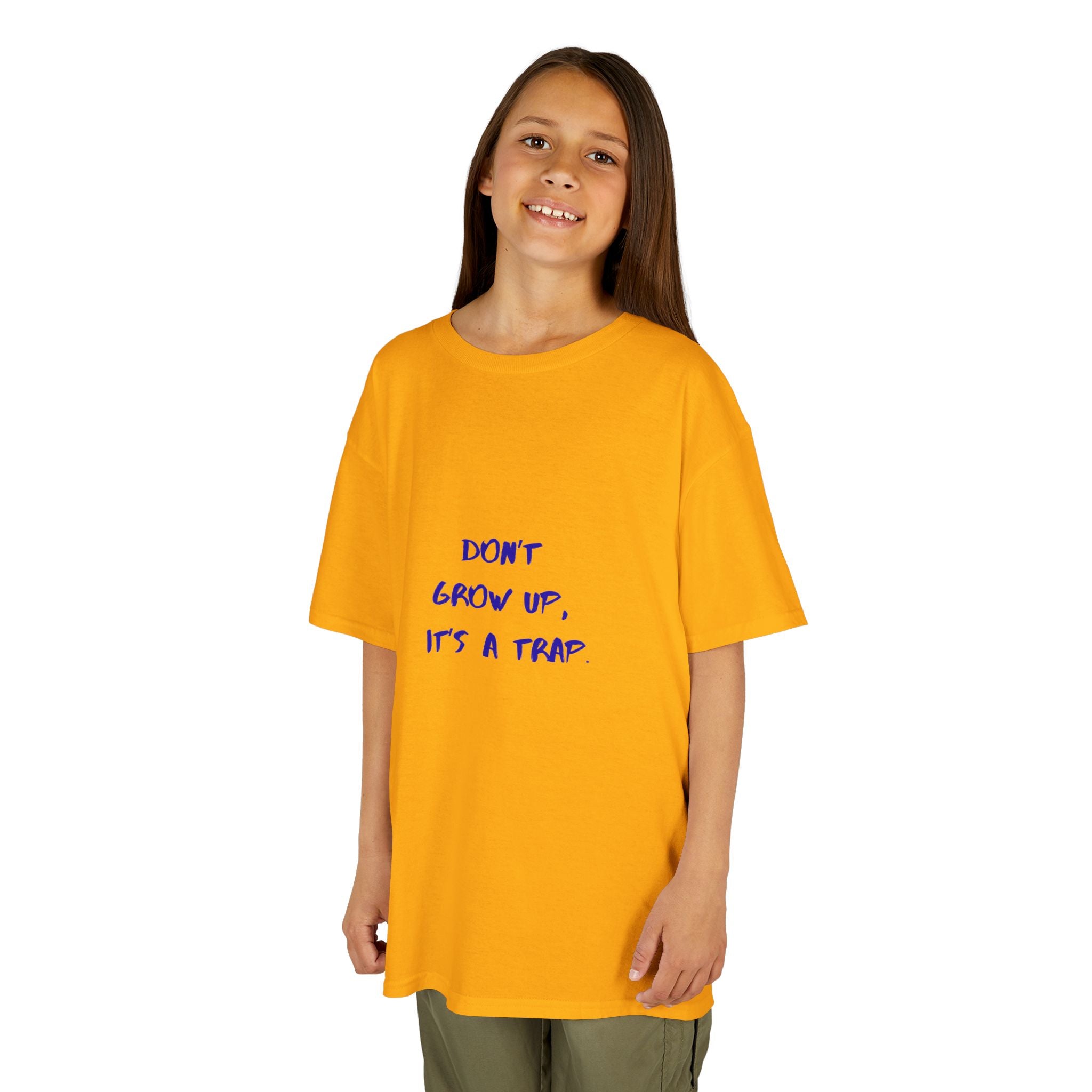 Don't Grow Up Kids Tee, Fun Children T-Shirt, Playful Cotton Shirt, Birthday Gift for Kids, Youth Casual Wear