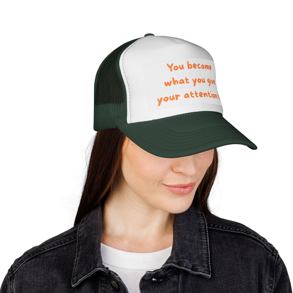 Inspirational Trucker Cap - Motivational Hat for Daily Wear, Gift for Friends, Positive Vibes, Outdoor Style, Summer Accessory
