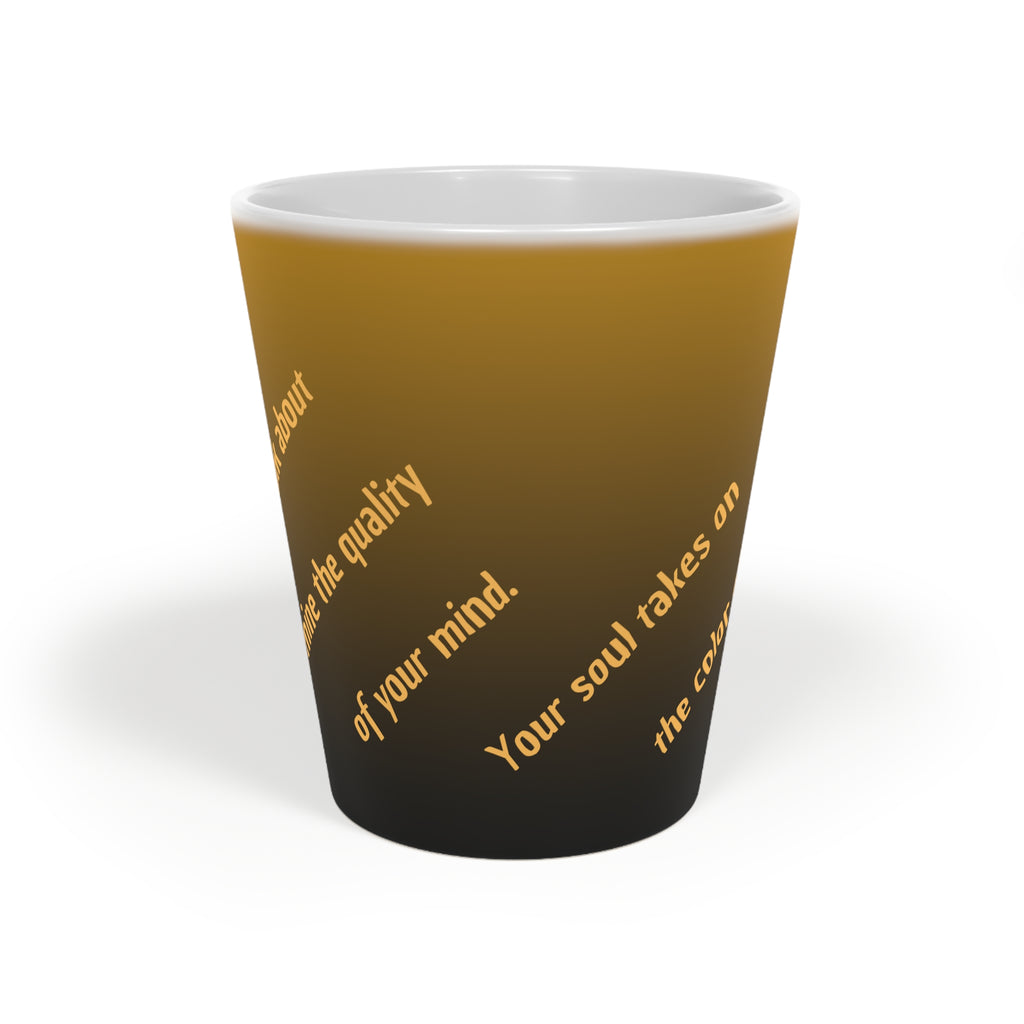 Latte Mug with Inspirational Quotes - Perfect for Coffee Lovers, Home Decor, Gift for Friends, Motivational Mug, 12oz Ceramic Cup