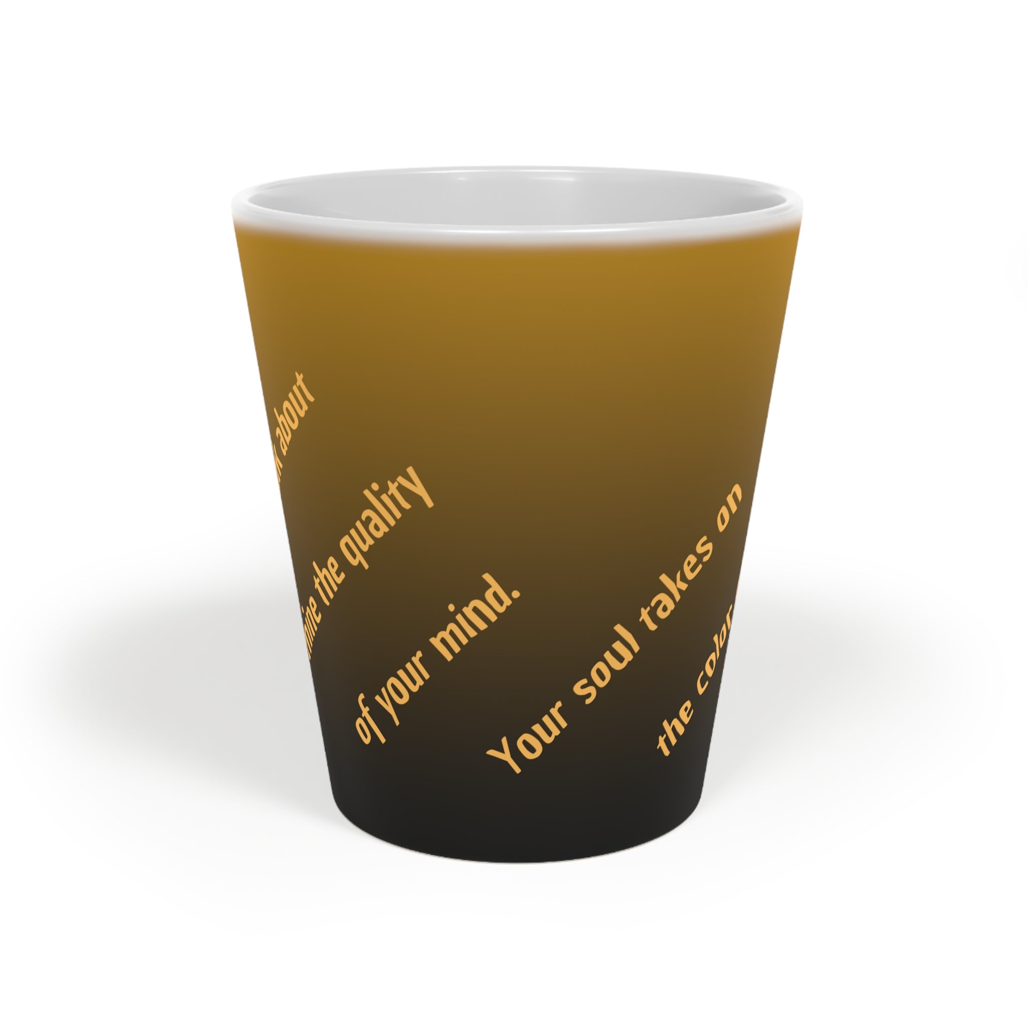 Latte Mug with Inspirational Quotes - Perfect for Coffee Lovers, Home Decor, Gift for Friends, Motivational Mug, 12oz Ceramic Cup