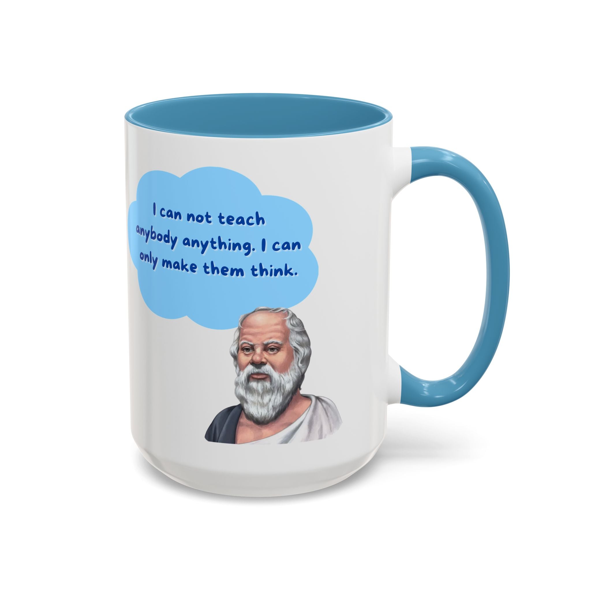Philosopher Coffee Mug with Motivational Quote, Inspirational Gift for Teachers, Educational Mug, Unique Coffee Cup, Perfect for Birthdays