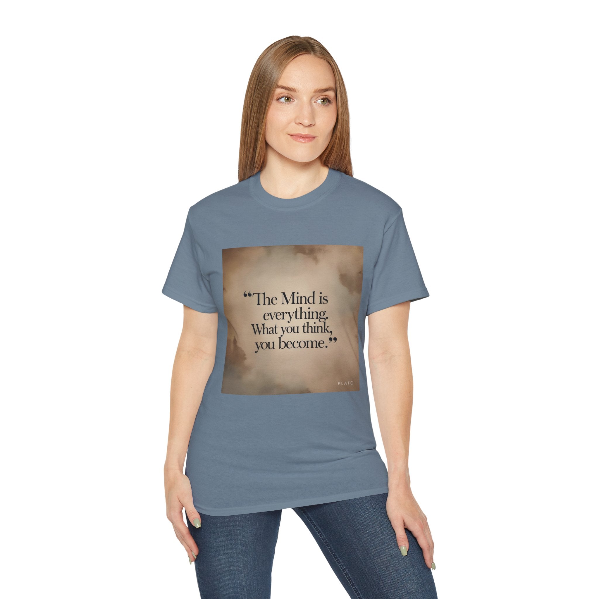The mind is everything. What you think, you become. || Mindfulness Tee, Motivational Apparel, Self-Improvement Gift, Casual Wear for Men and Women