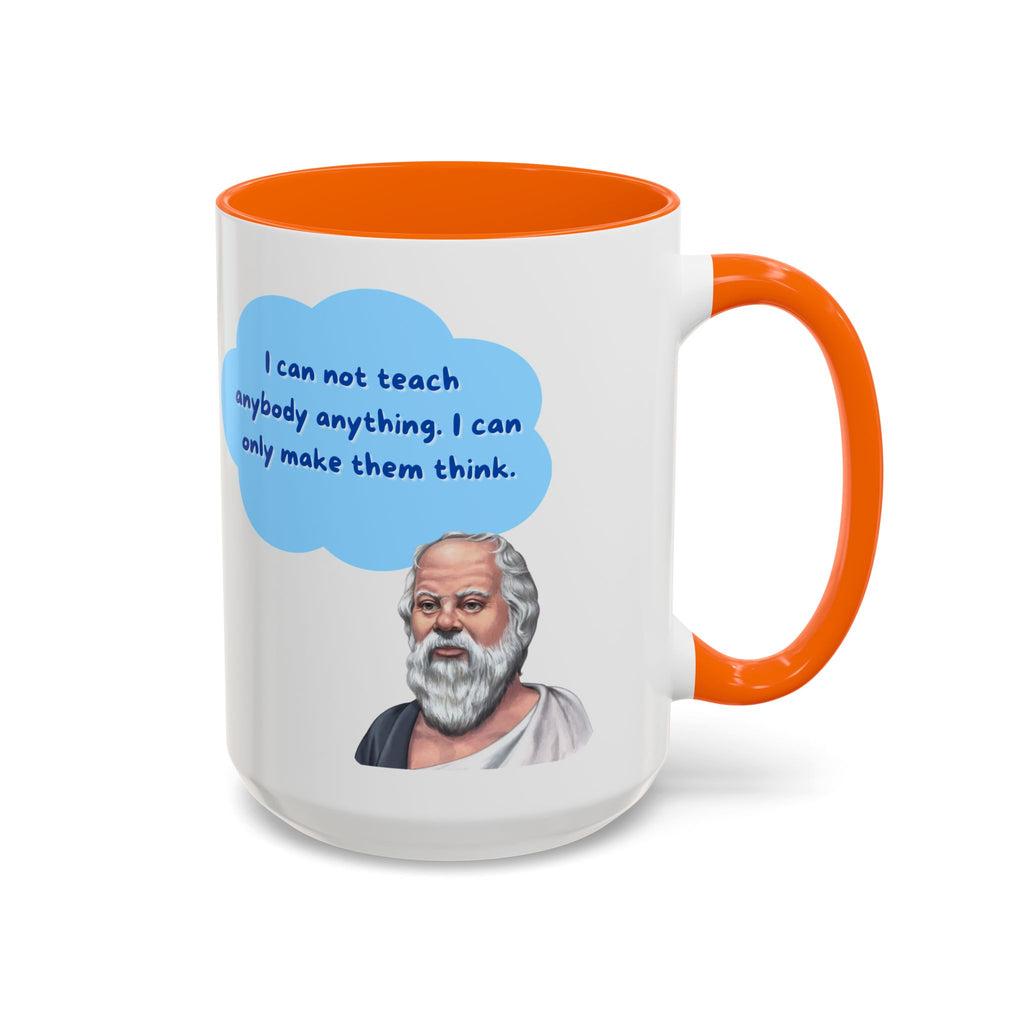 Philosopher Coffee Mug with Motivational Quote, Inspirational Gift for Teachers, Educational Mug, Unique Coffee Cup, Perfect for Birthdays