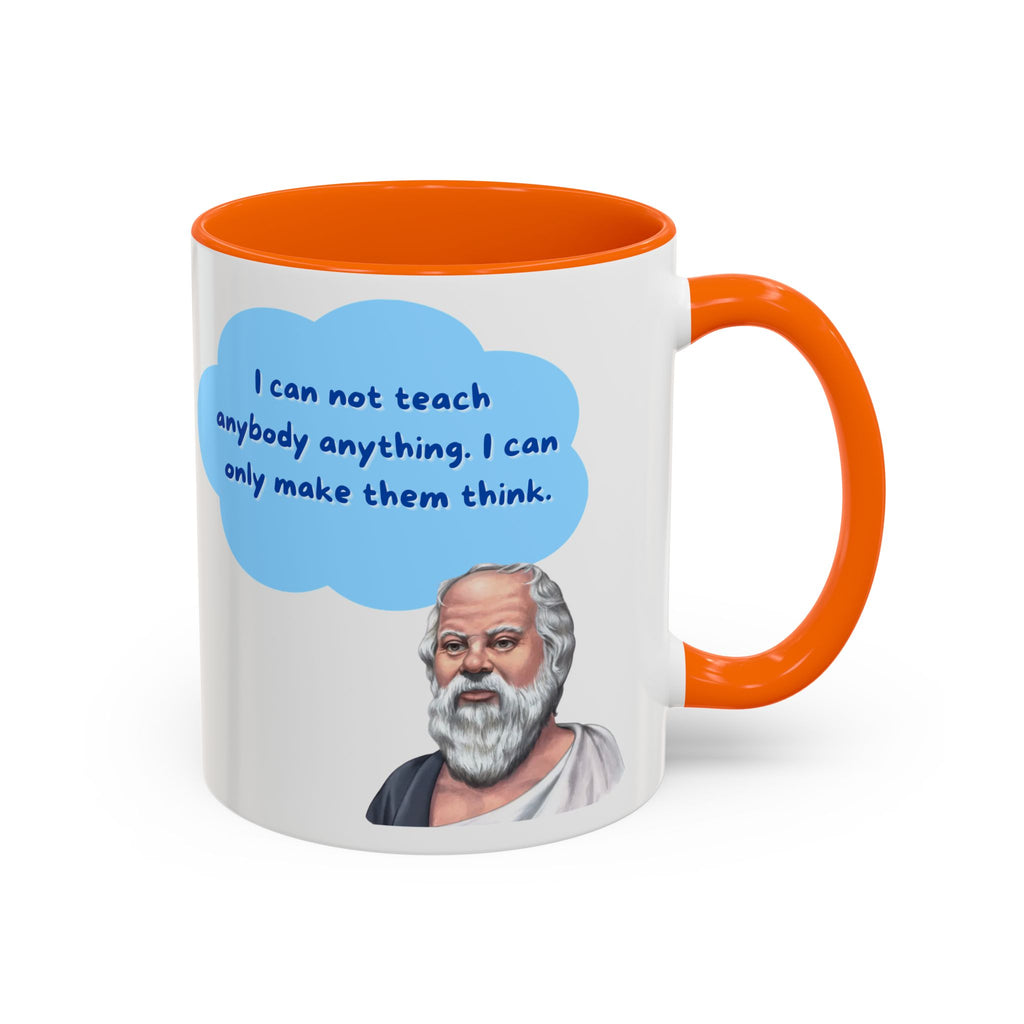 Philosopher Coffee Mug with Motivational Quote, Inspirational Gift for Teachers, Educational Mug, Unique Coffee Cup, Perfect for Birthdays