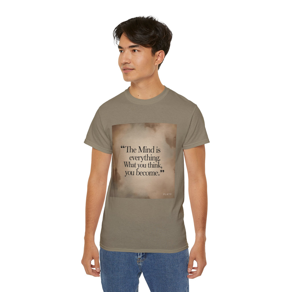 The mind is everything. What you think, you become. || Mindfulness Tee, Motivational Apparel, Self-Improvement Gift, Casual Wear for Men and Women