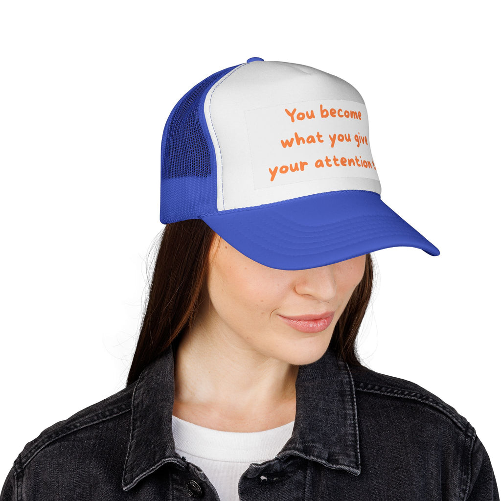 Inspirational Trucker Cap - Motivational Hat for Daily Wear, Gift for Friends, Positive Vibes, Outdoor Style, Summer Accessory