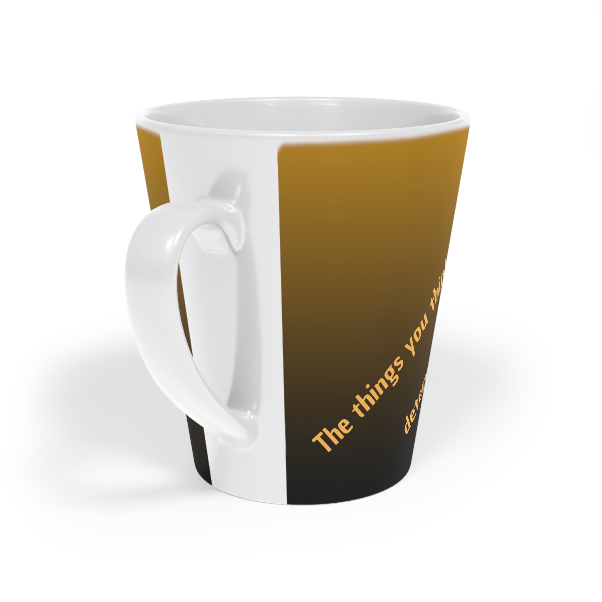 Latte Mug with Inspirational Quotes - Perfect for Coffee Lovers, Home Decor, Gift for Friends, Motivational Mug, 12oz Ceramic Cup