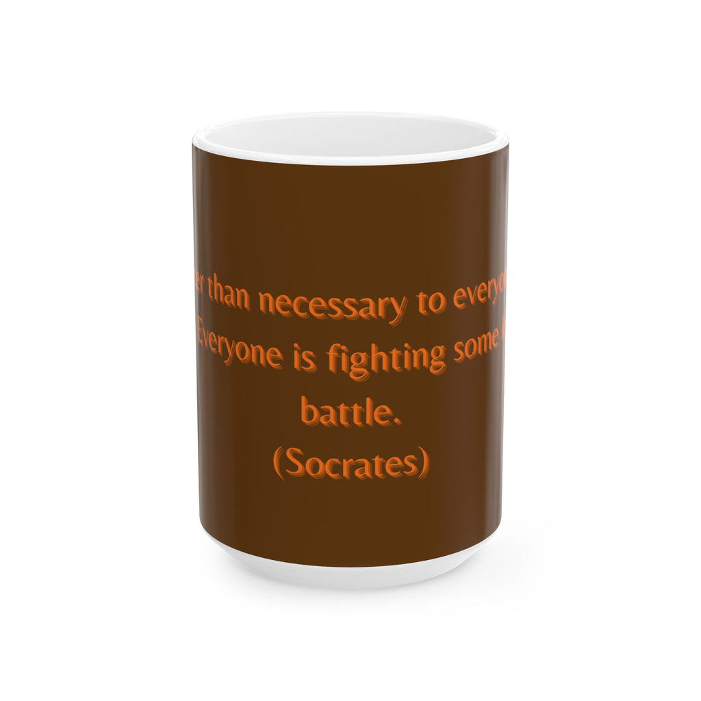 Inspirational Quote Mug - Socrates Wisdom | Coffee Mug, Gift for Friends, Motivational Mug, Office Decor, Philosophy Lover