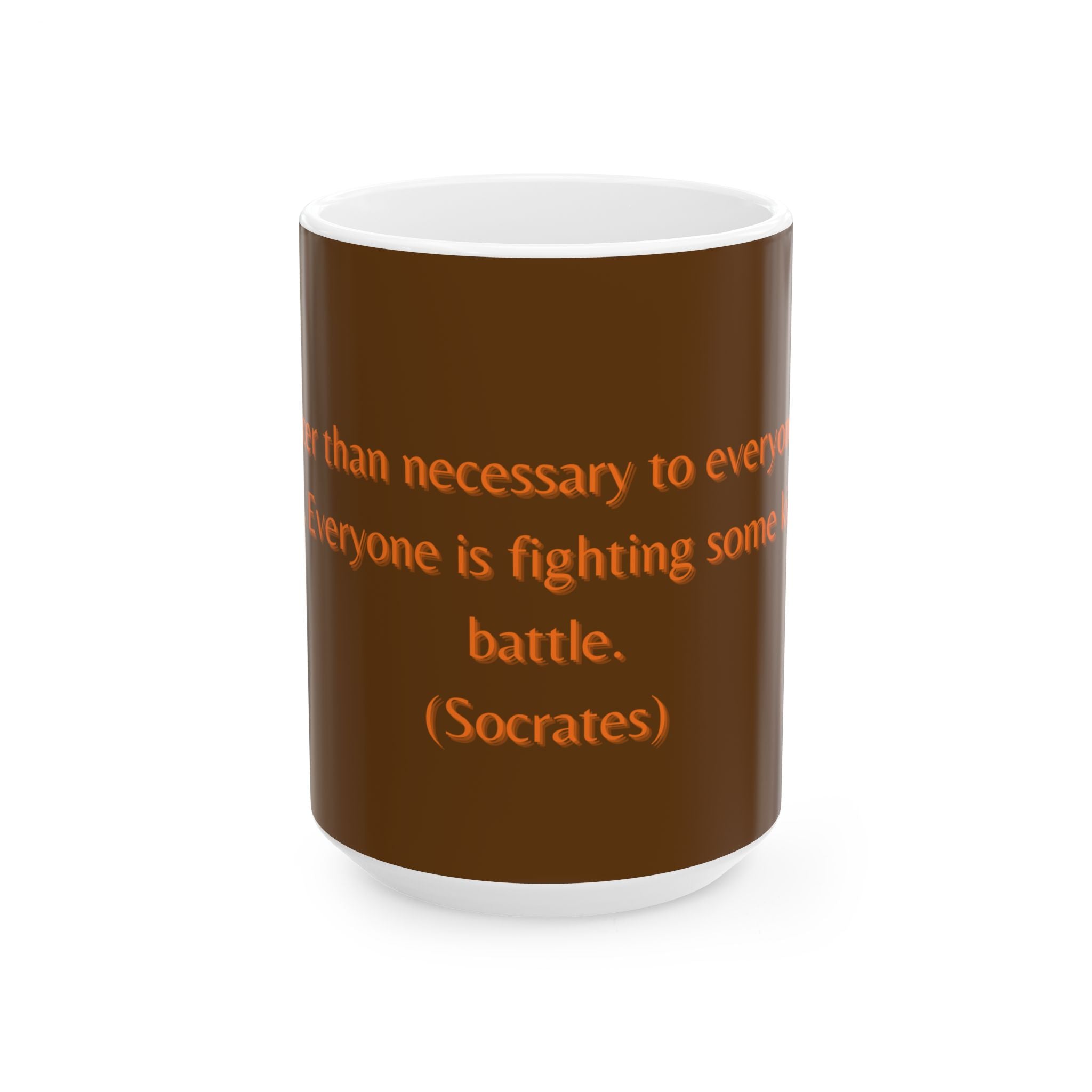 Inspirational Quote Mug - Socrates Wisdom | Coffee Mug, Gift for Friends, Motivational Mug, Office Decor, Philosophy Lover