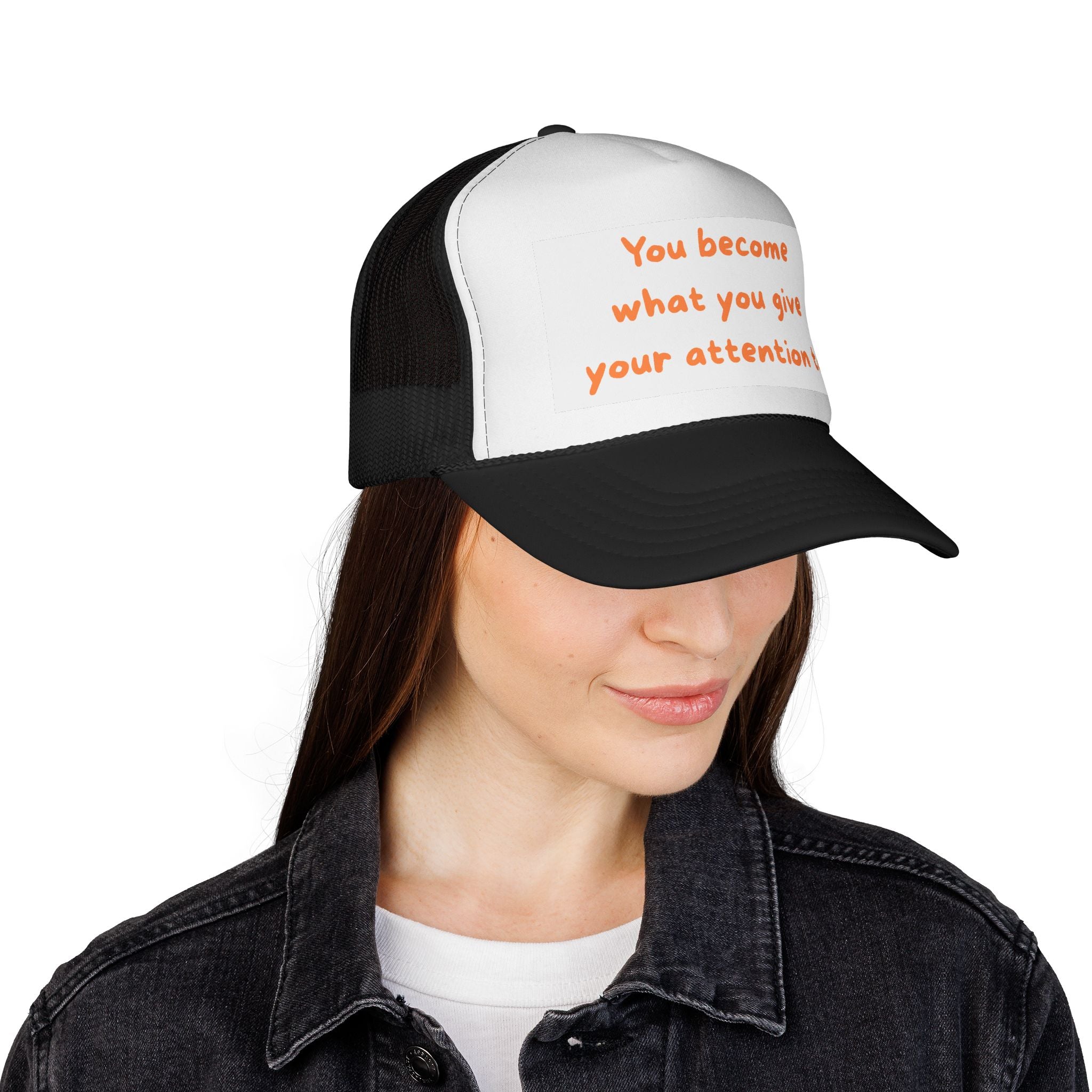 Inspirational Trucker Cap - Motivational Hat for Daily Wear, Gift for Friends, Positive Vibes, Outdoor Style, Summer Accessory
