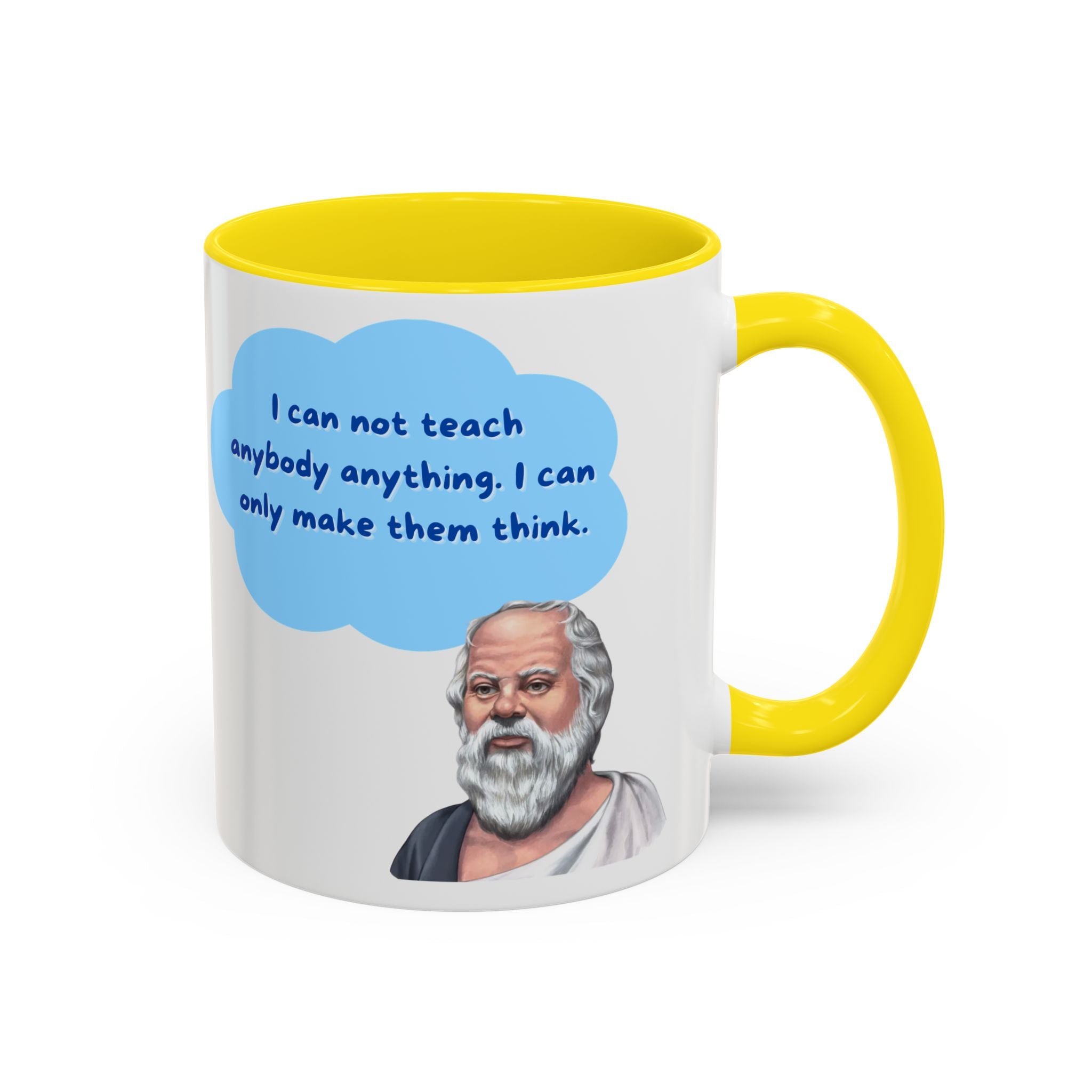 Philosopher Coffee Mug with Motivational Quote, Inspirational Gift for Teachers, Educational Mug, Unique Coffee Cup, Perfect for Birthdays