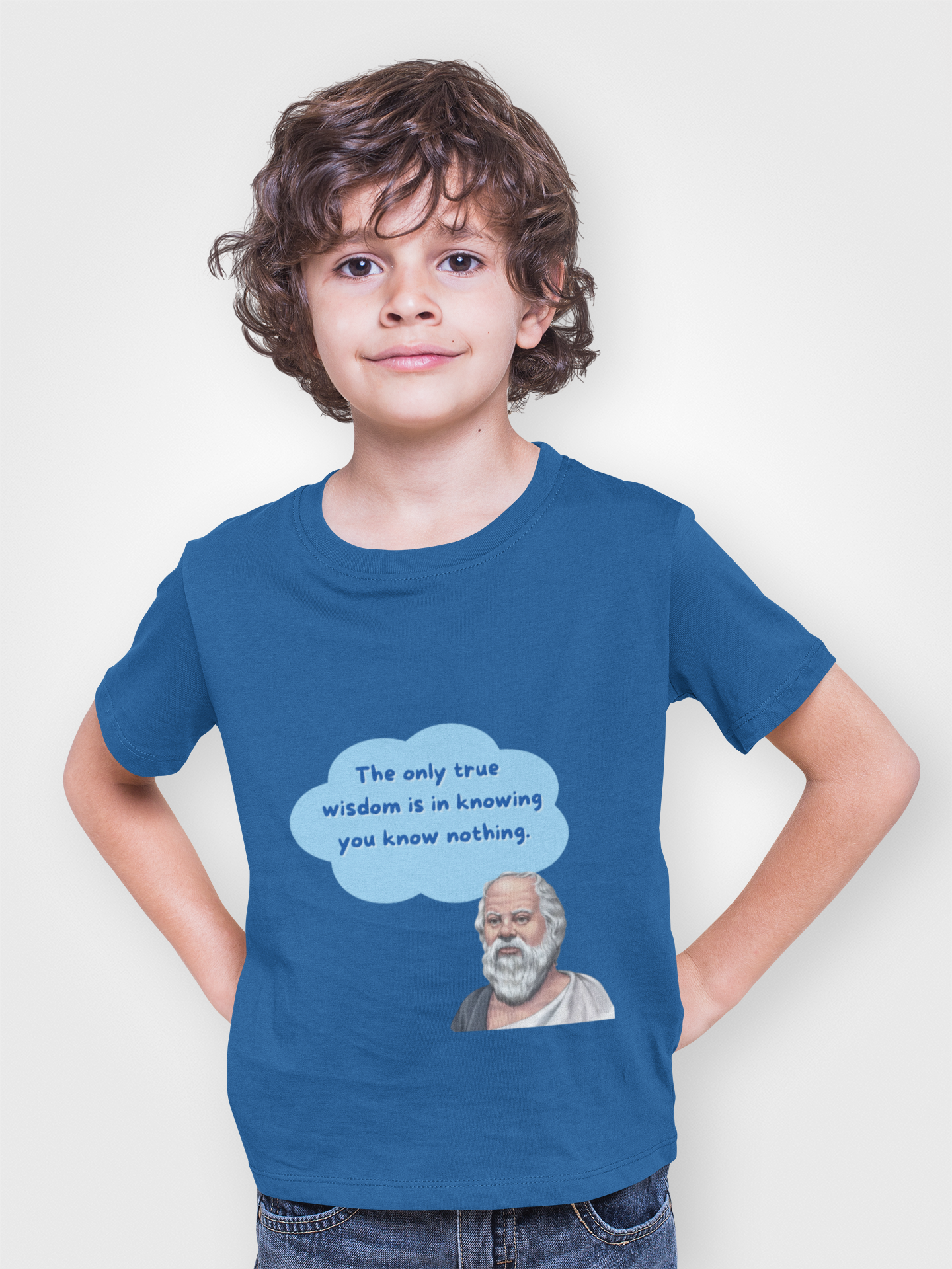 Socrates Wisdom Tee, Philosophy Themed Shirt, Inspirational Quote Top, Gift for Thinkers, Women's Softstyle T-Shirt