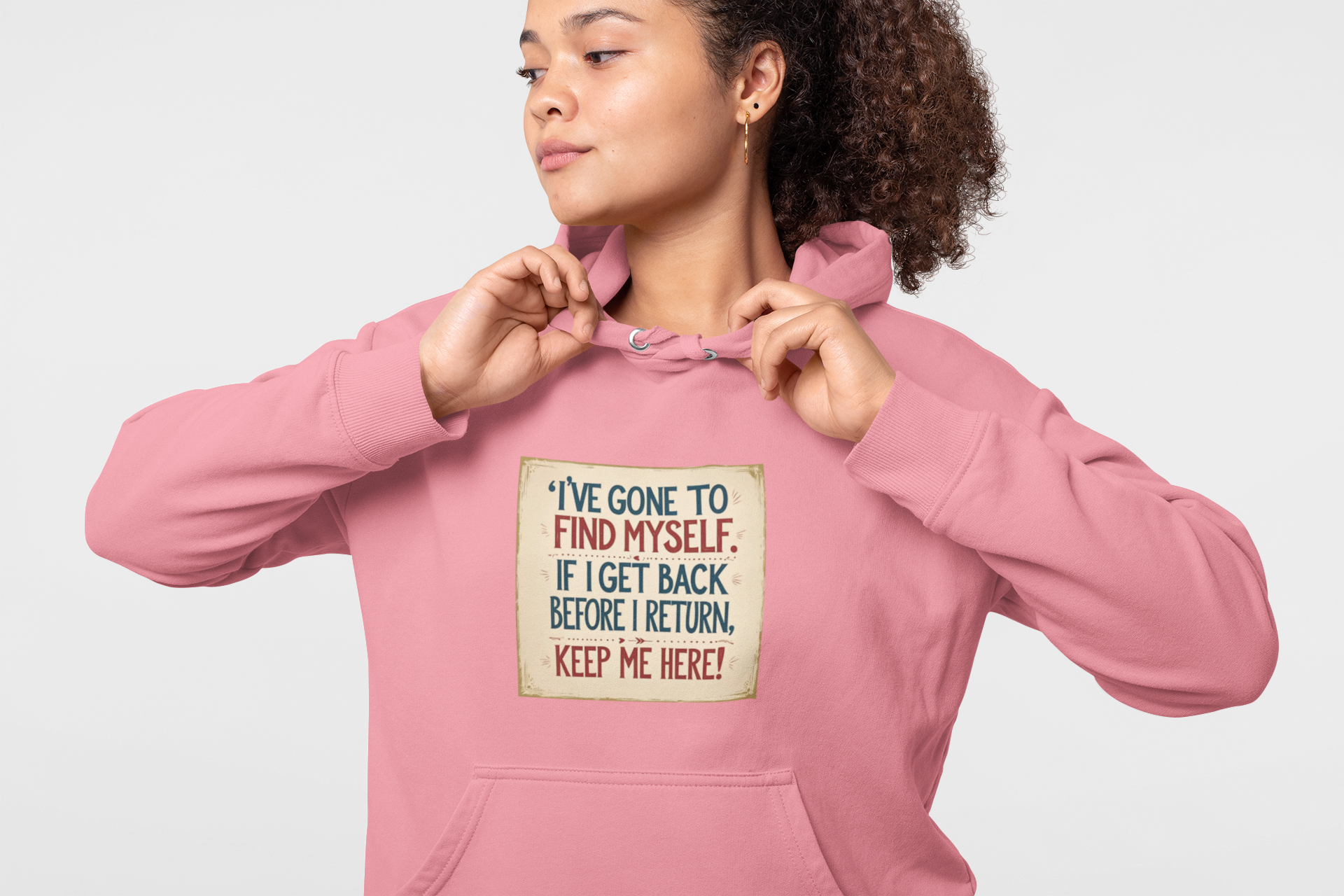 "Find Myself" Hoodie for Adventure Seekers, Cozy Sweatshirt, Gift for Wanderers, Travel Enthusiast Apparel, Unisex Hooded Sweatshirt