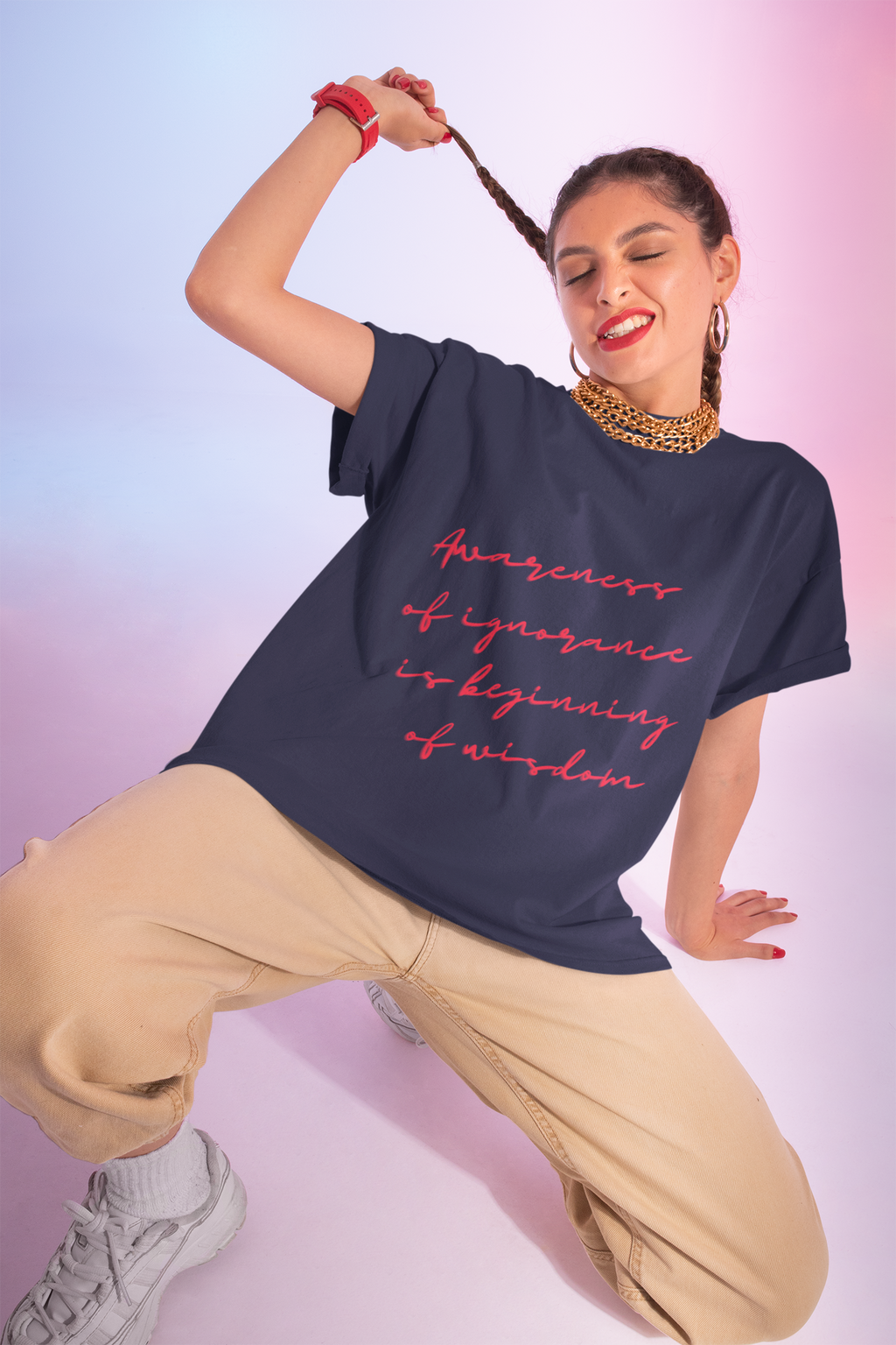 Inspirational Quote T-Shirt | Unisex Softstyle Tee | Awareness of Ignorance Design | Perfect Gift for Growth & Learning, Casual Wear, [...]