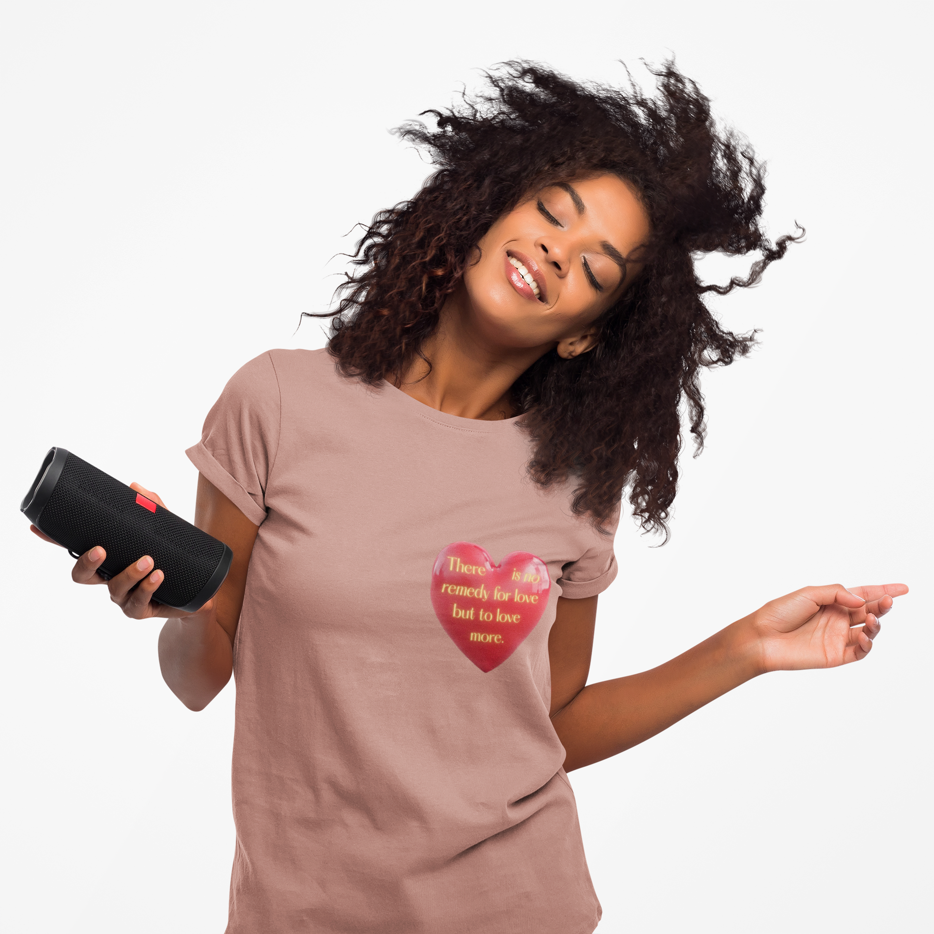 There is no remedy for love but to love more. || Heartfelt Gratitude Unisex Cotton Crew Tee, Casual T-Shirt, Thoughtful Gift, Heart Design, Everyday Wear, Valentine's Day