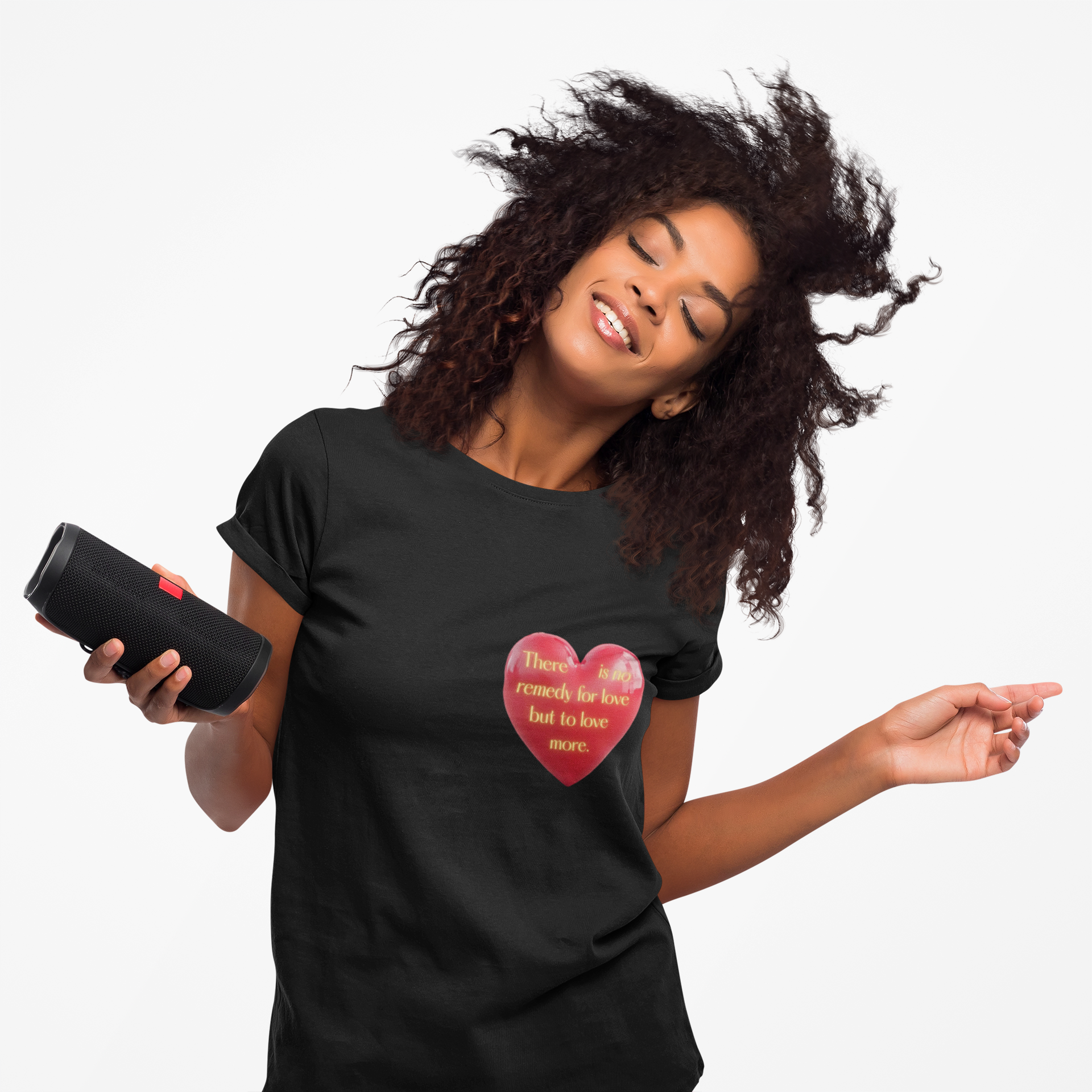 There is no remedy for love but to love more. || Heartfelt Gratitude Unisex Cotton Crew Tee, Casual T-Shirt, Thoughtful Gift, Heart Design, Everyday Wear, Valentine's Day
