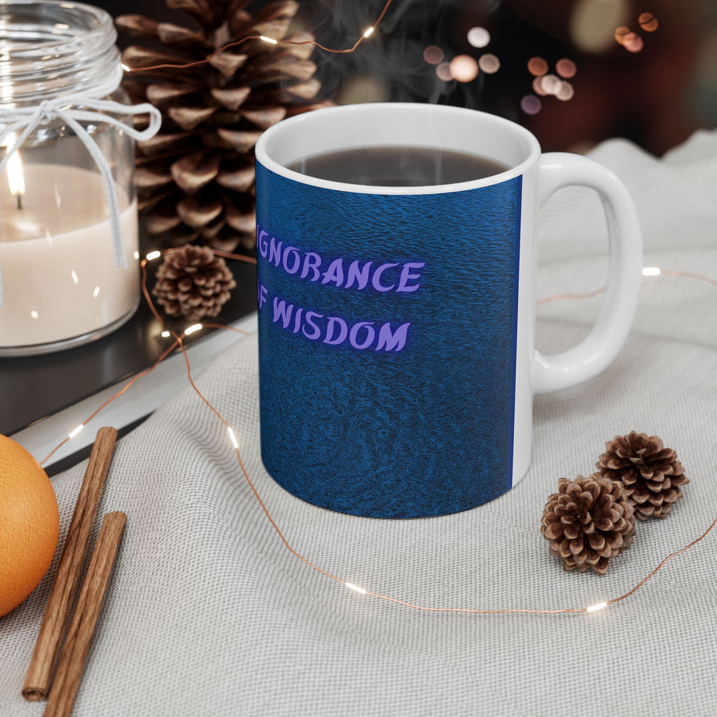 Ignorance to Wisdom Mug - Inspirational Gift, Coffee Cup, Motivational Drinkware, Study Mug, Thoughtful Present