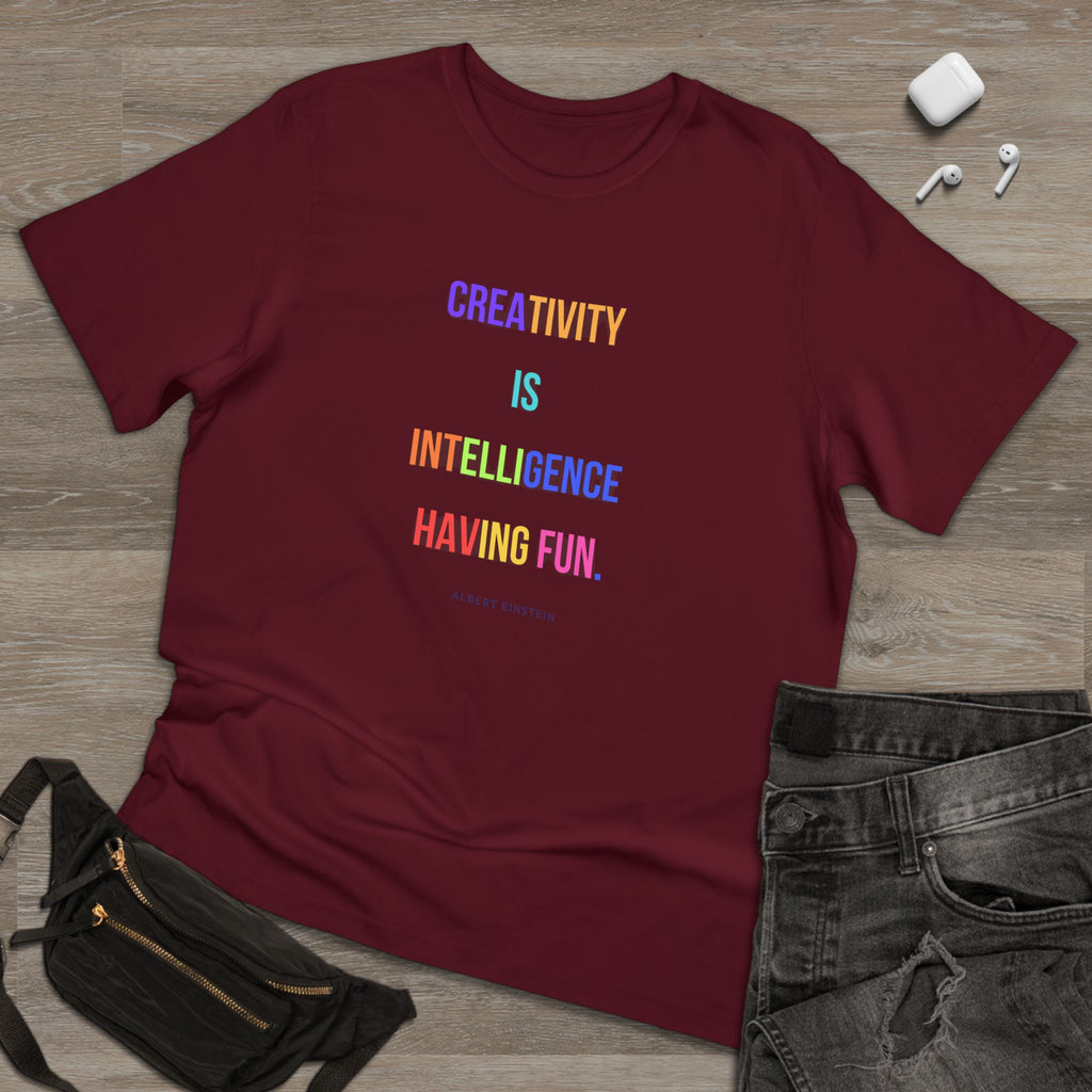 Creativity is intelligence having fun. (Albert Einstein) ||  Fun Motivational Tee | Gifts for Artists | Casual Wear | Inspirational Quotes