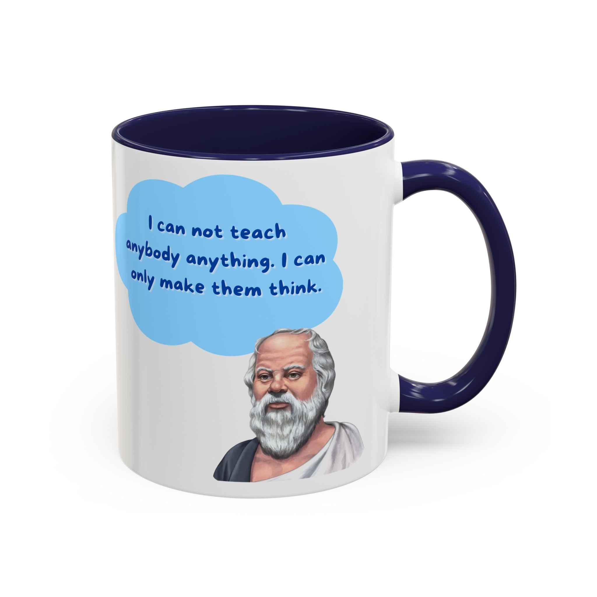 Philosopher Coffee Mug with Motivational Quote, Inspirational Gift for Teachers, Educational Mug, Unique Coffee Cup, Perfect for Birthdays