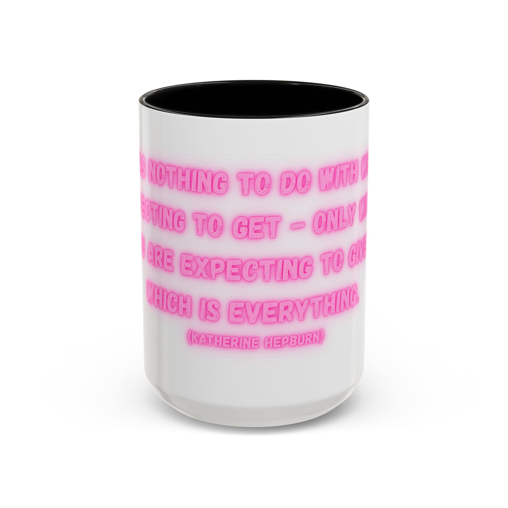 Katherine Hepburn Inspirational Coffee Mug, Motivational Gift for Artists, Home Office Decor, Fun Quote Mug, Unique Birthday Present