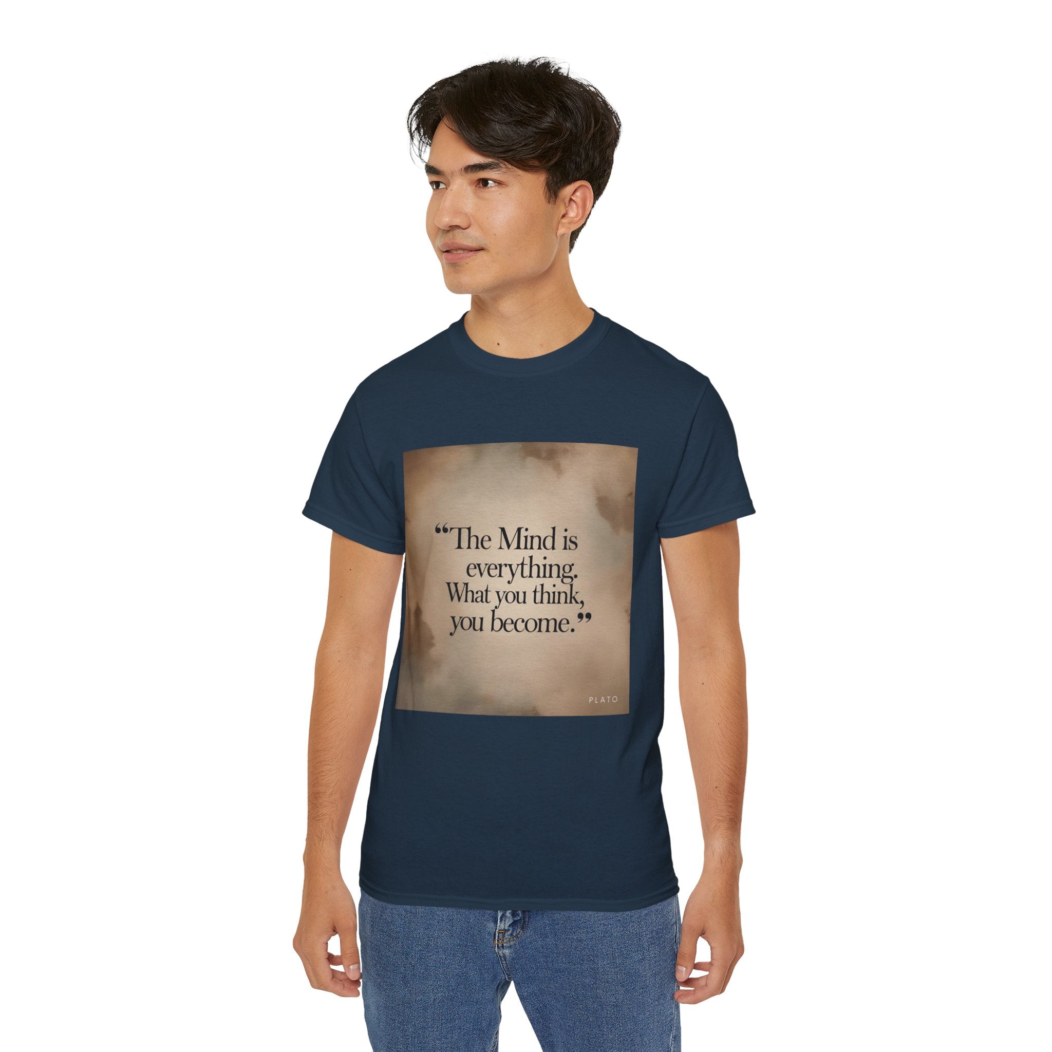 The mind is everything. What you think, you become. || Mindfulness Tee, Motivational Apparel, Self-Improvement Gift, Casual Wear for Men and Women