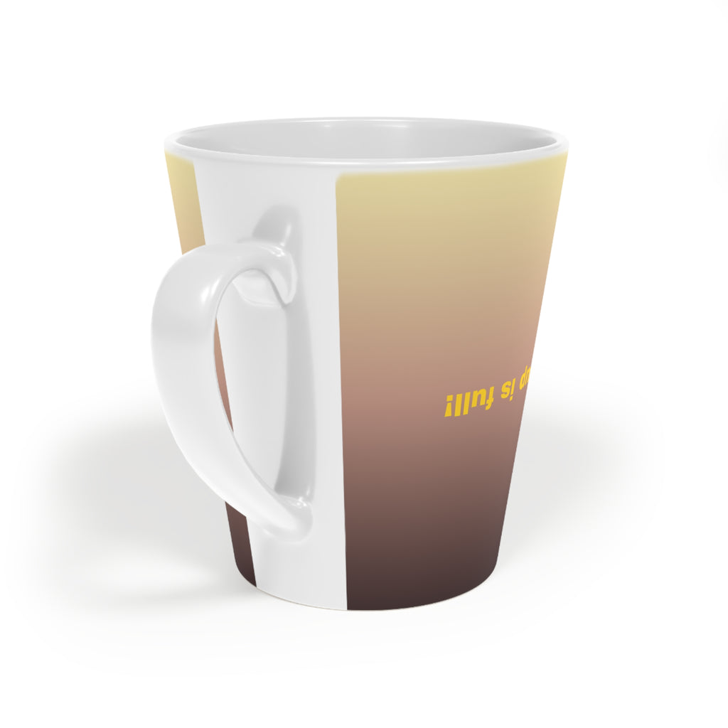 Stylish Latte Mug, 12oz - Perfect Gift for Coffee Lovers, Unique Kitchen Decor, Cozy Vibe, Home Office Essentials, Great for Any Occasion