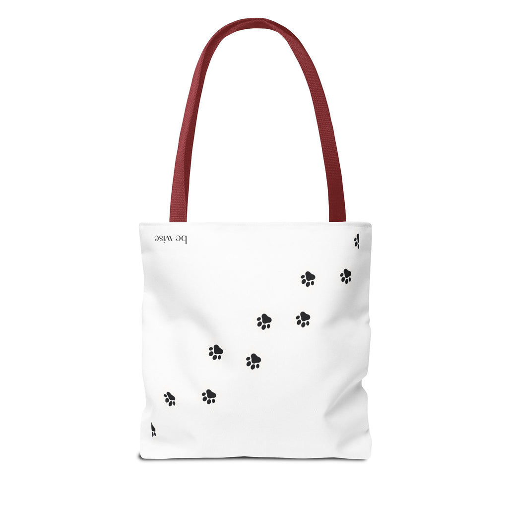 Paw Print Tote Bag - Stylish Pet Lover Accessory, Eco-Friendly Shopping Bag, Dog Lover Gift, Animal Prints, Cute Carryall