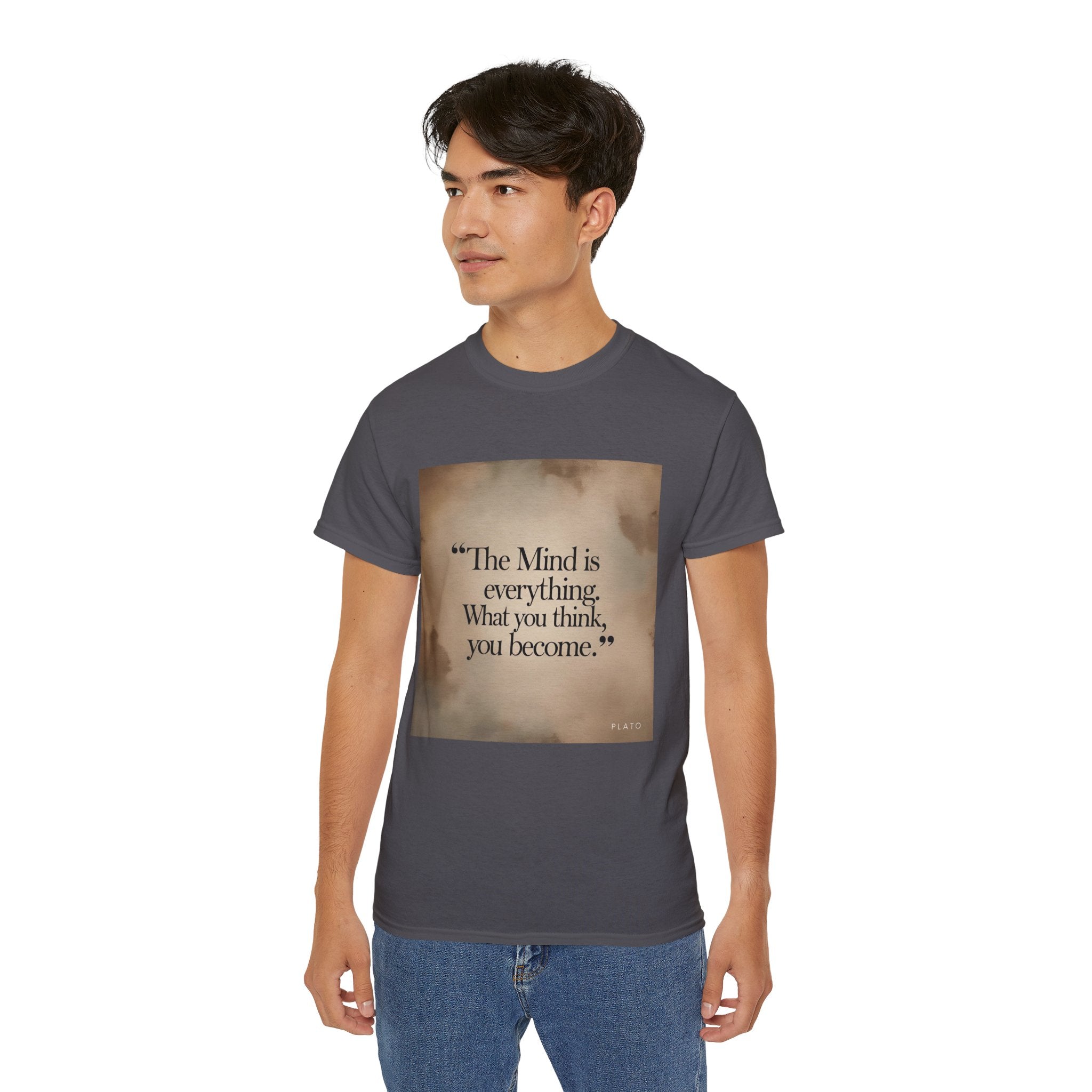 The mind is everything. What you think, you become. || Mindfulness Tee, Motivational Apparel, Self-Improvement Gift, Casual Wear for Men and Women
