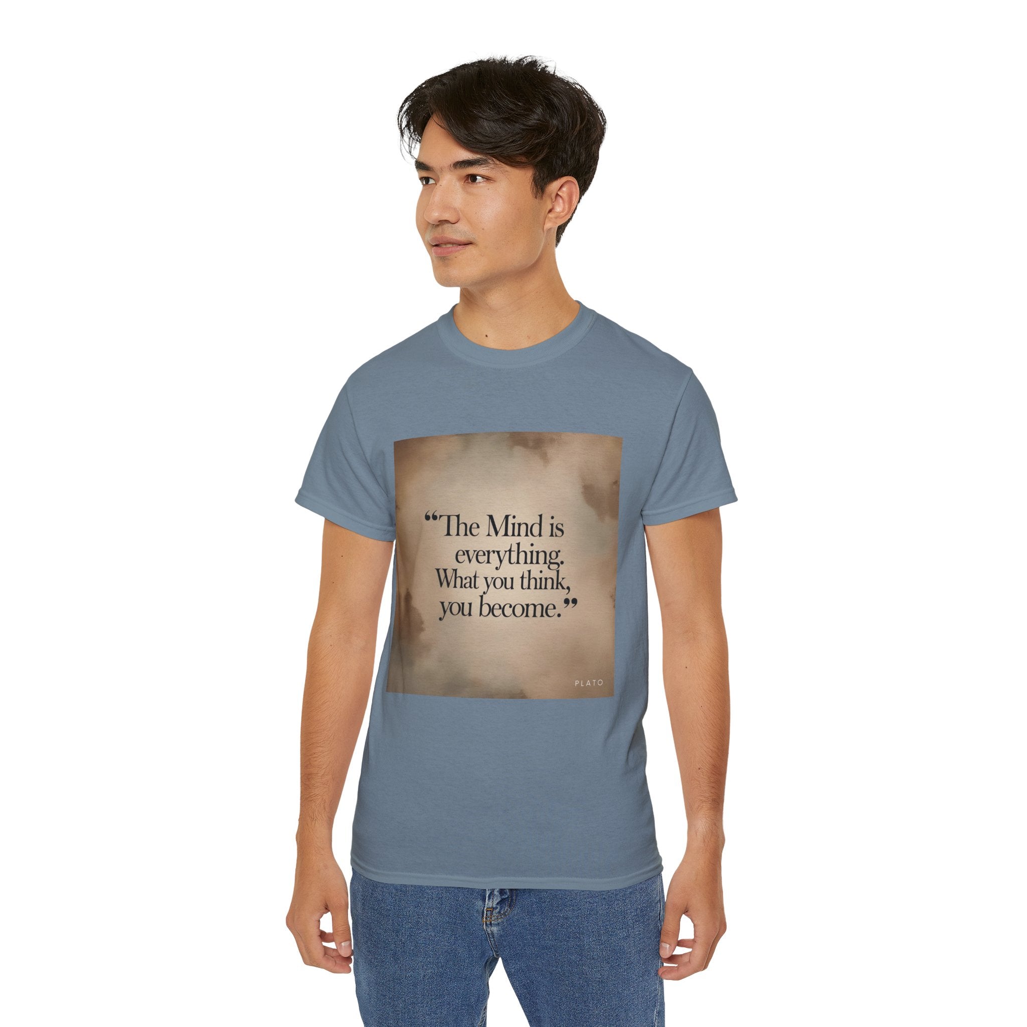 The mind is everything. What you think, you become. || Mindfulness Tee, Motivational Apparel, Self-Improvement Gift, Casual Wear for Men and Women
