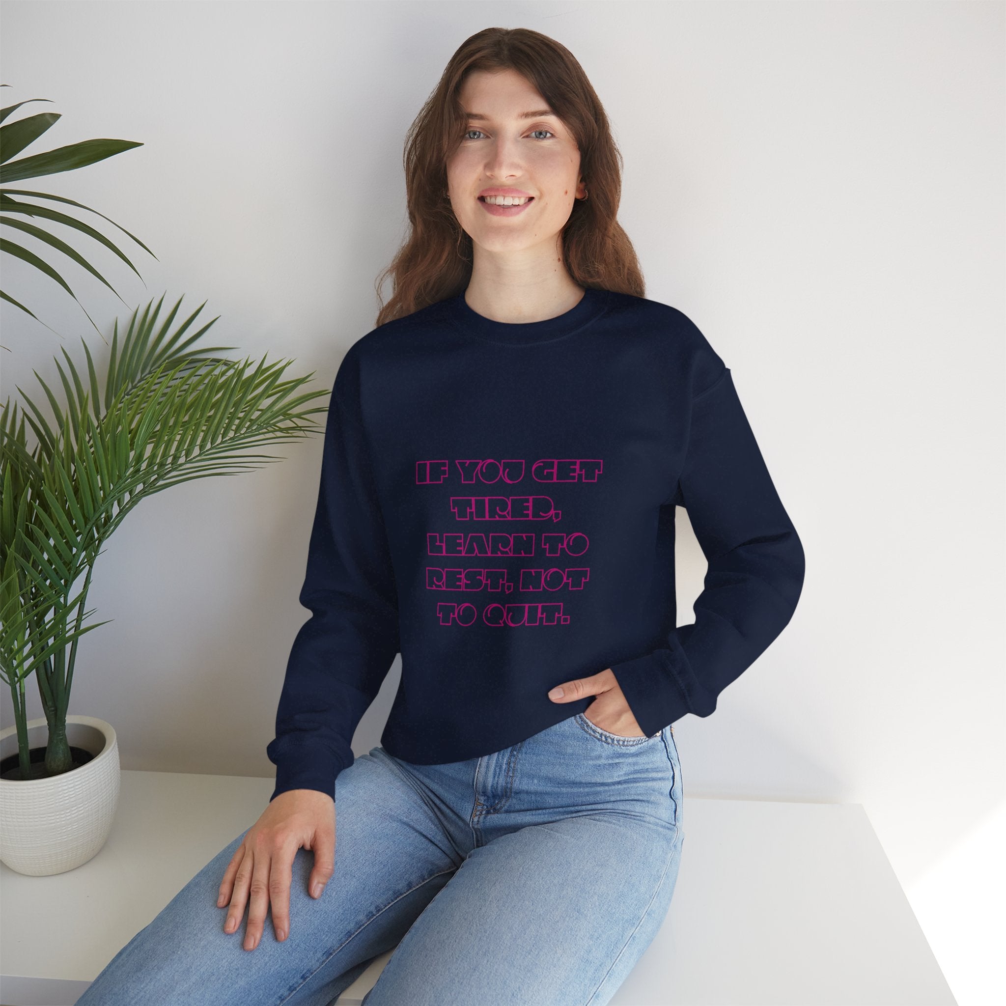 Inspirational Quote Crewneck Sweatshirt, Cozy Unisex Sweatshirt, Casual Outfit, Gift for Her, Motivational Apparel, Everyday Comfort