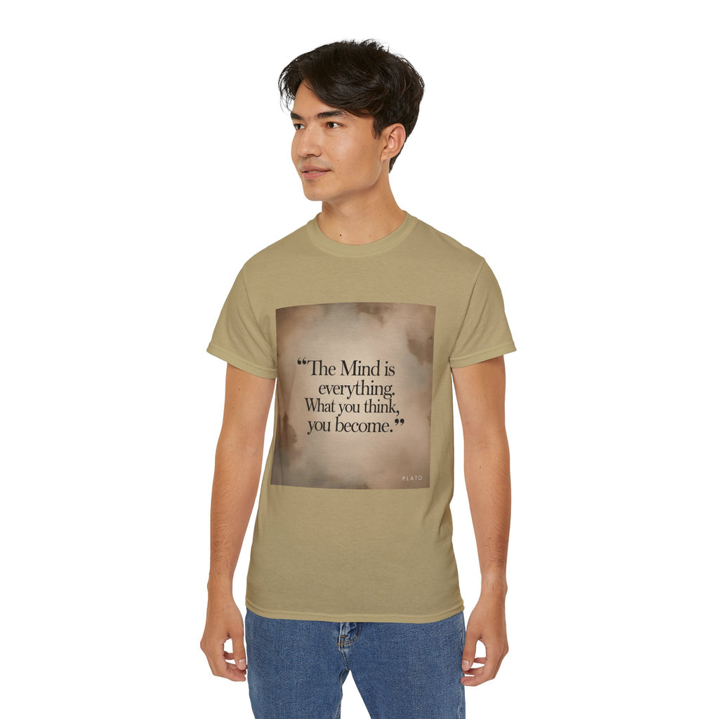 The mind is everything. What you think, you become. || Mindfulness Tee, Motivational Apparel, Self-Improvement Gift, Casual Wear for Men and Women