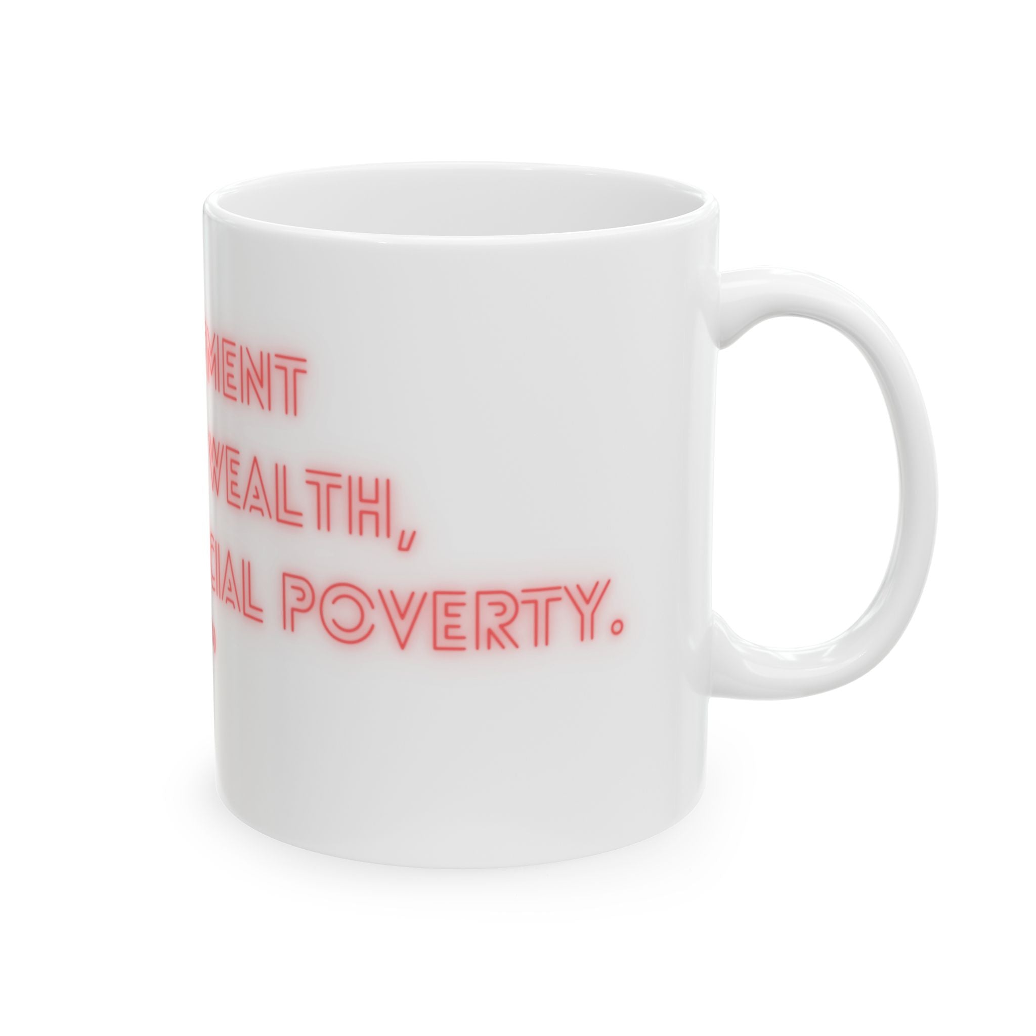 Inspirational Ceramic Mug - Socrates Quote on Contentment, Gift for Philosophy Lovers, Motivational Coffee Cup, 11oz & 15oz Options