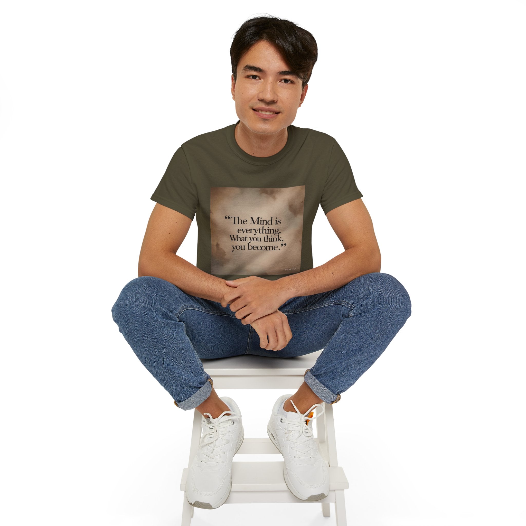 The mind is everything. What you think, you become. || Mindfulness Tee, Motivational Apparel, Self-Improvement Gift, Casual Wear for Men and Women