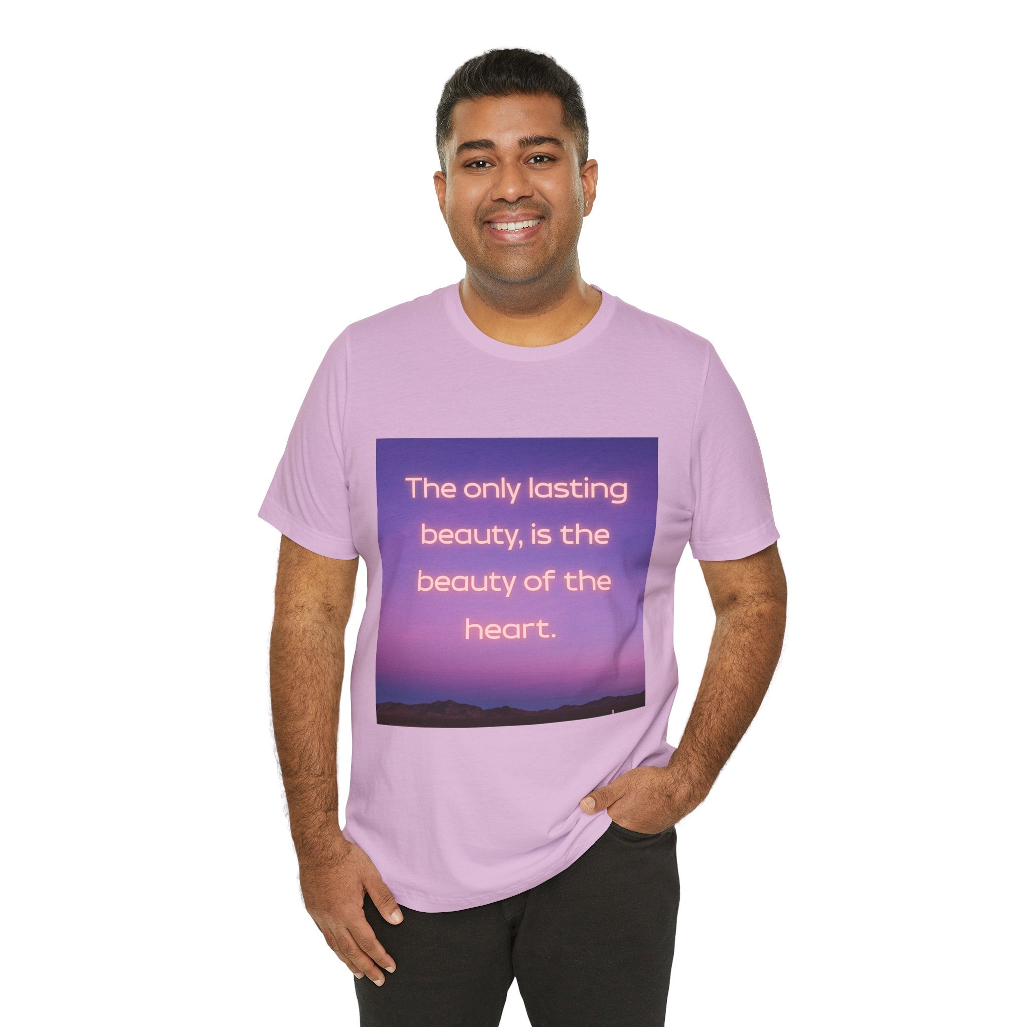 The only lasting beauty, is the beauty of the heart. ||  - "The only lasting beauty, is the beauty of the heart" - Unisex Jersey Short Sleeve Shirt, Motivational Gift, [...]