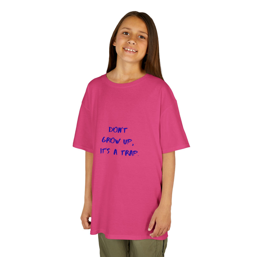 Don't Grow Up Kids Tee, Fun Children T-Shirt, Playful Cotton Shirt, Birthday Gift for Kids, Youth Casual Wear