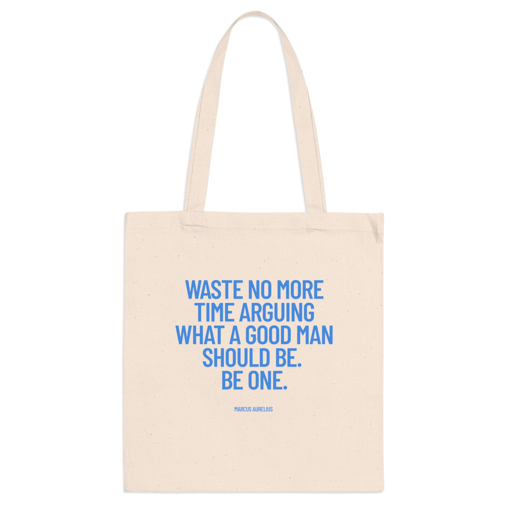 Waste no more time arguing what a good man should be. Be one. (Marcus Aurelius) || Inspirational Tote Bag for Everyday Use, Eco-Friendly Shopping Bag, Motivational Quote Canvas Bag, Perfect Gift for Him, Reusable [...]