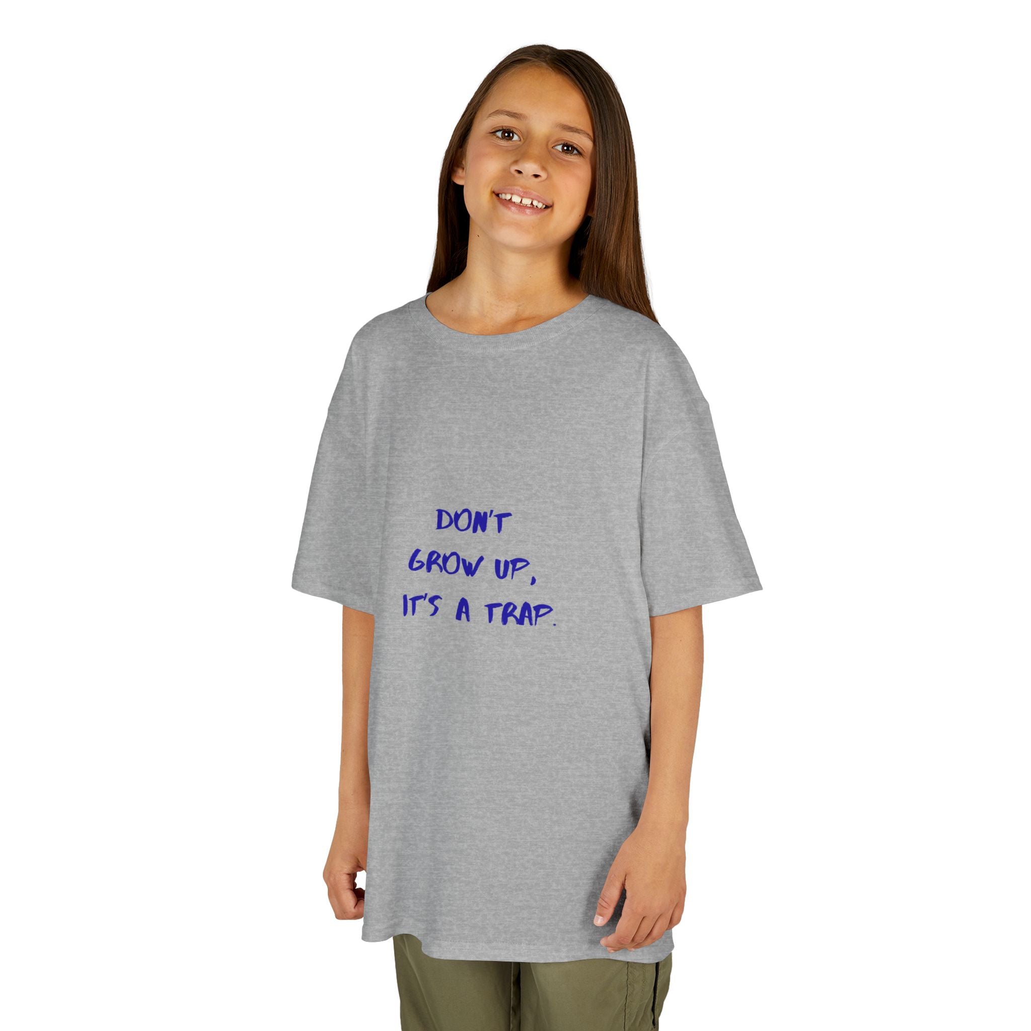 Don't Grow Up Kids Tee, Fun Children T-Shirt, Playful Cotton Shirt, Birthday Gift for Kids, Youth Casual Wear