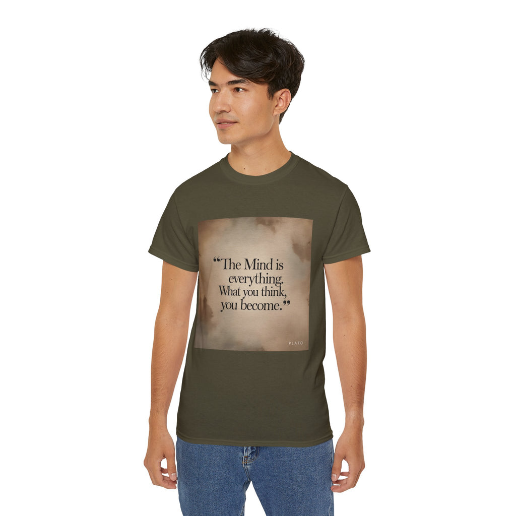 The mind is everything. What you think, you become. || Mindfulness Tee, Motivational Apparel, Self-Improvement Gift, Casual Wear for Men and Women