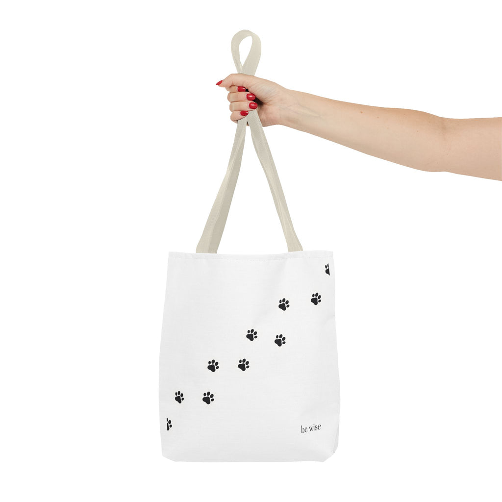 Paw Print Tote Bag - Stylish Pet Lover Accessory, Eco-Friendly Shopping Bag, Dog Lover Gift, Animal Prints, Cute Carryall