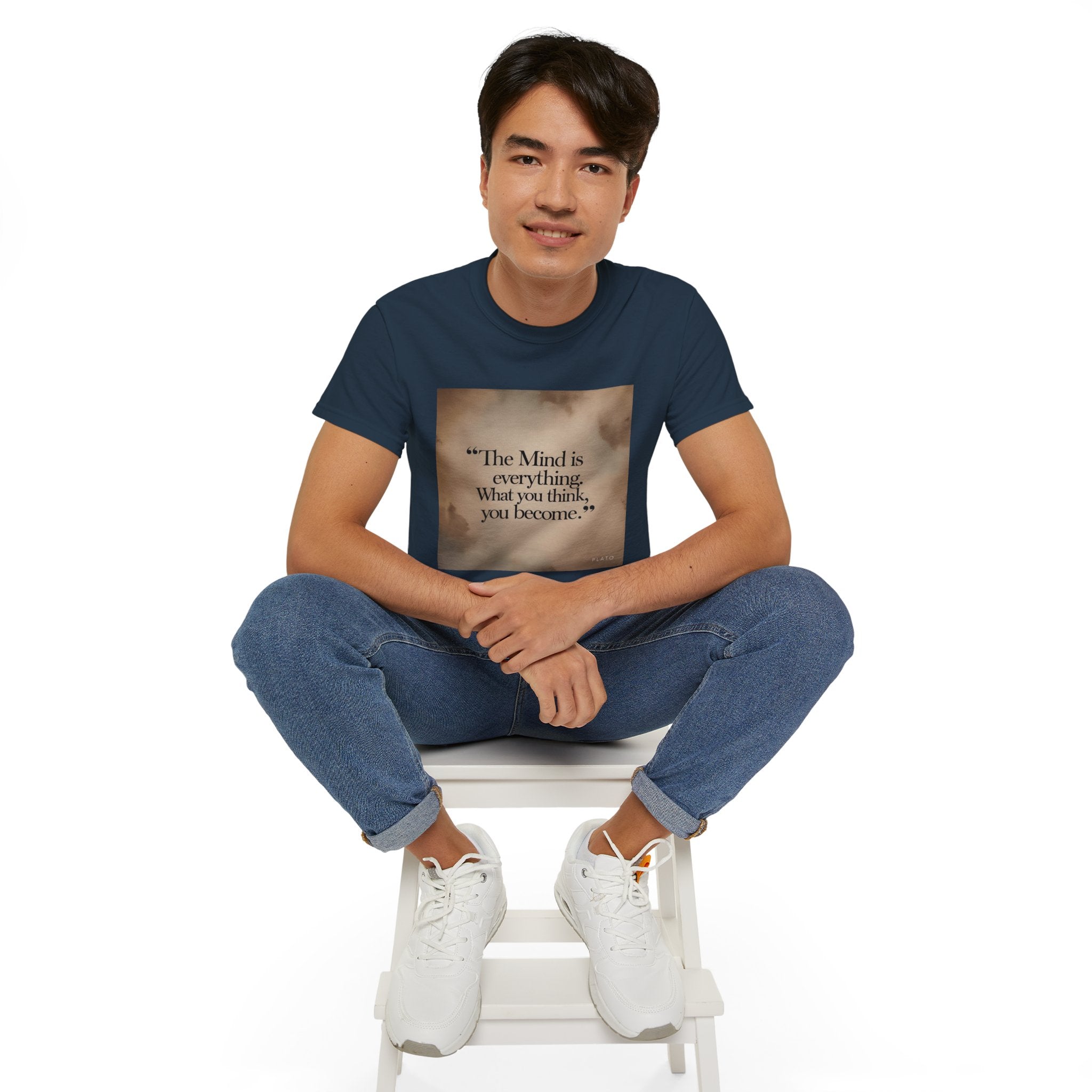 The mind is everything. What you think, you become. || Mindfulness Tee, Motivational Apparel, Self-Improvement Gift, Casual Wear for Men and Women