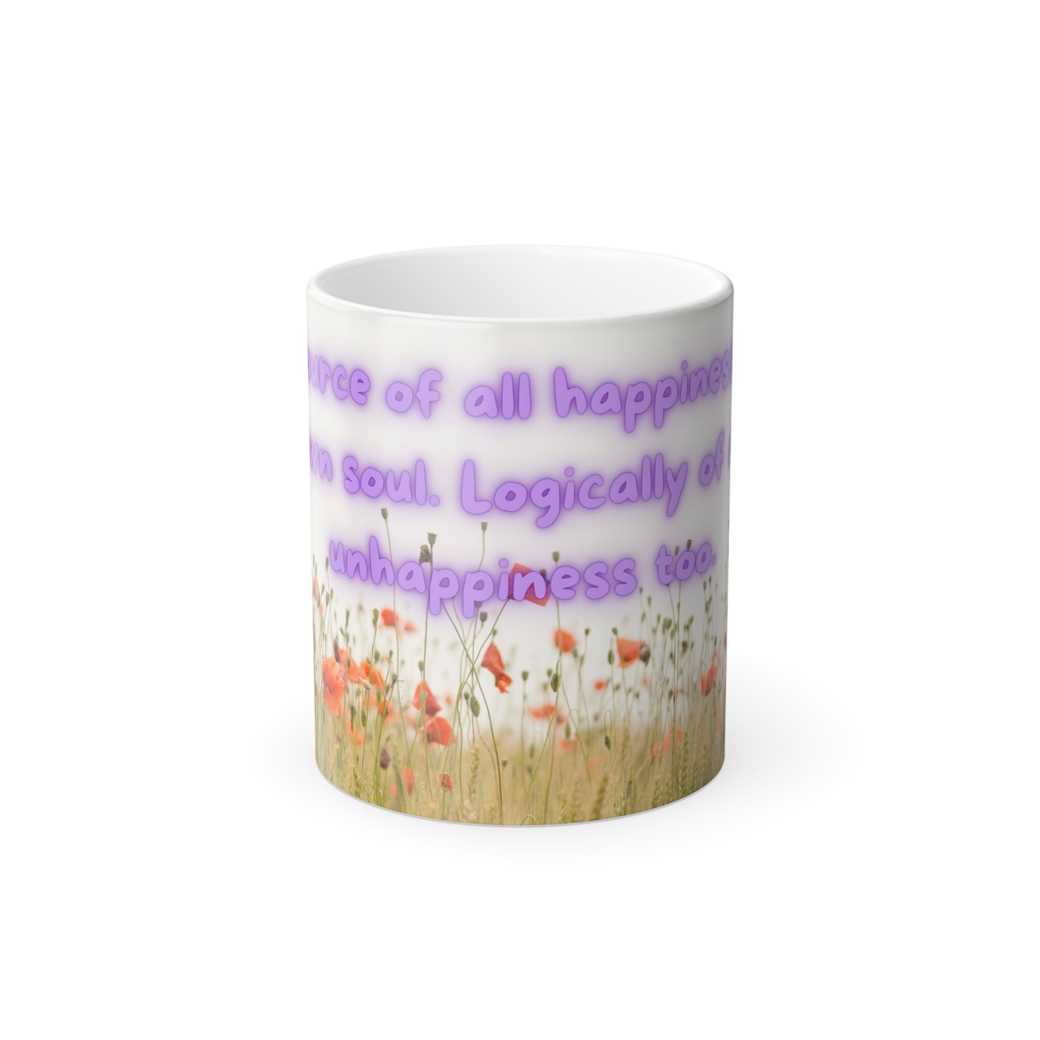 Color Morphing Mug for Soulful Reflections | Inspirational Gift, Unique Coffee Cup, Color-Changing Mug, Motivational Drinkware, Floral [...]