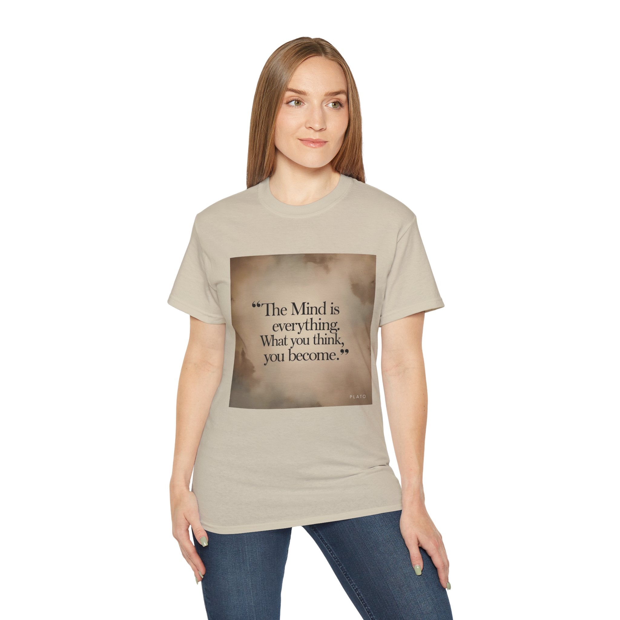 The mind is everything. What you think, you become. || Mindfulness Tee, Motivational Apparel, Self-Improvement Gift, Casual Wear for Men and Women